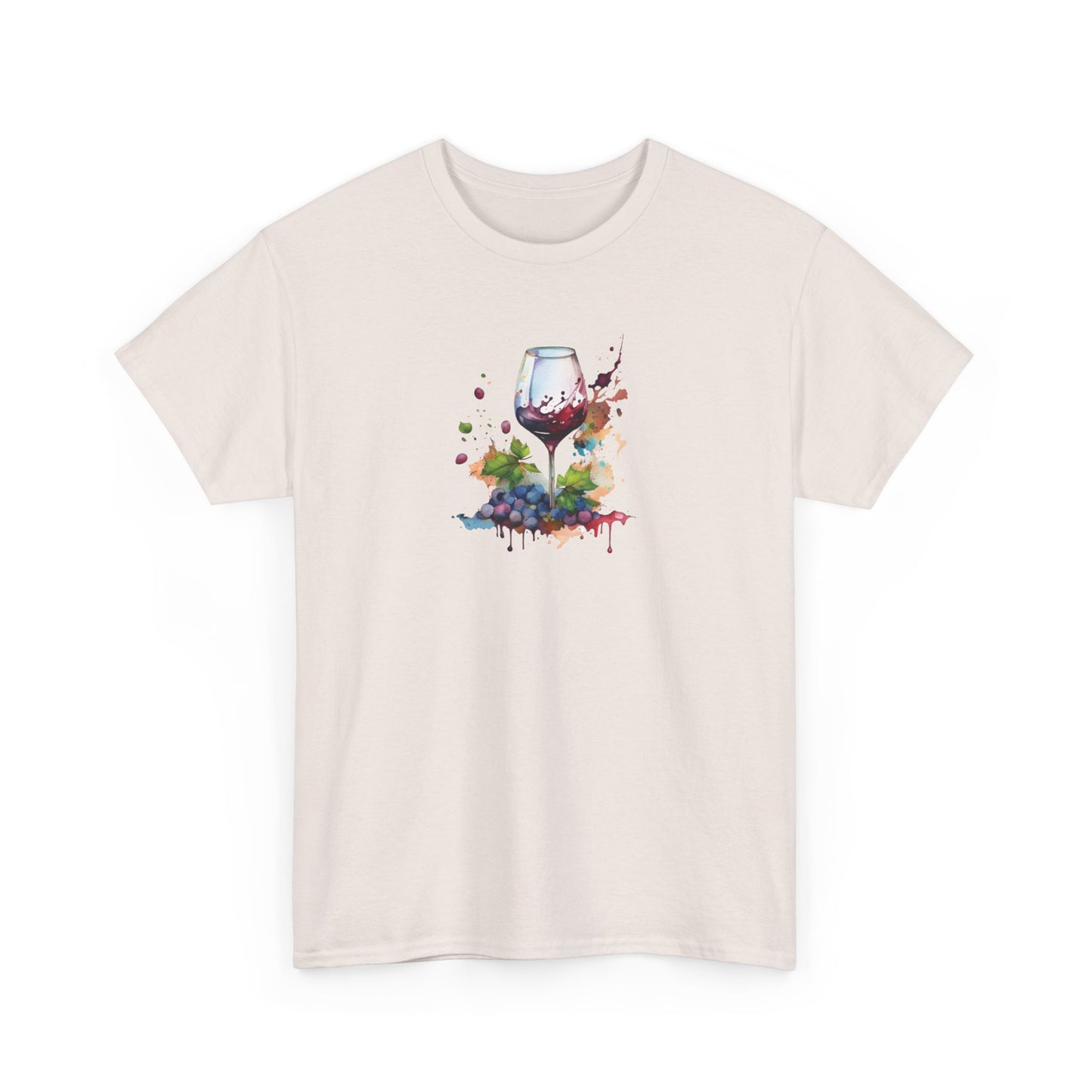 Watercolor Red Wine Short Sleeve Tee