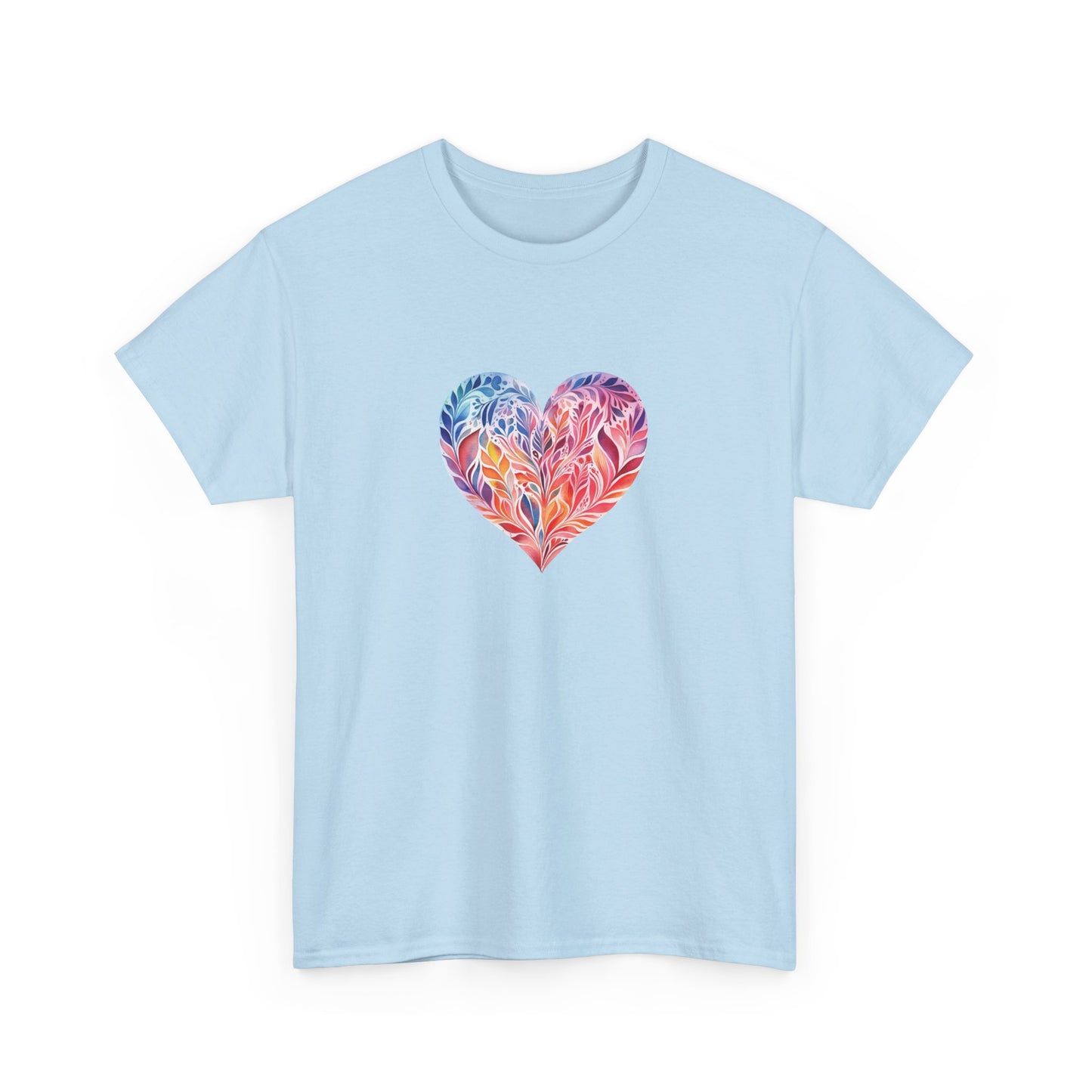 Watercolor Heart Short Sleeve Tee 001