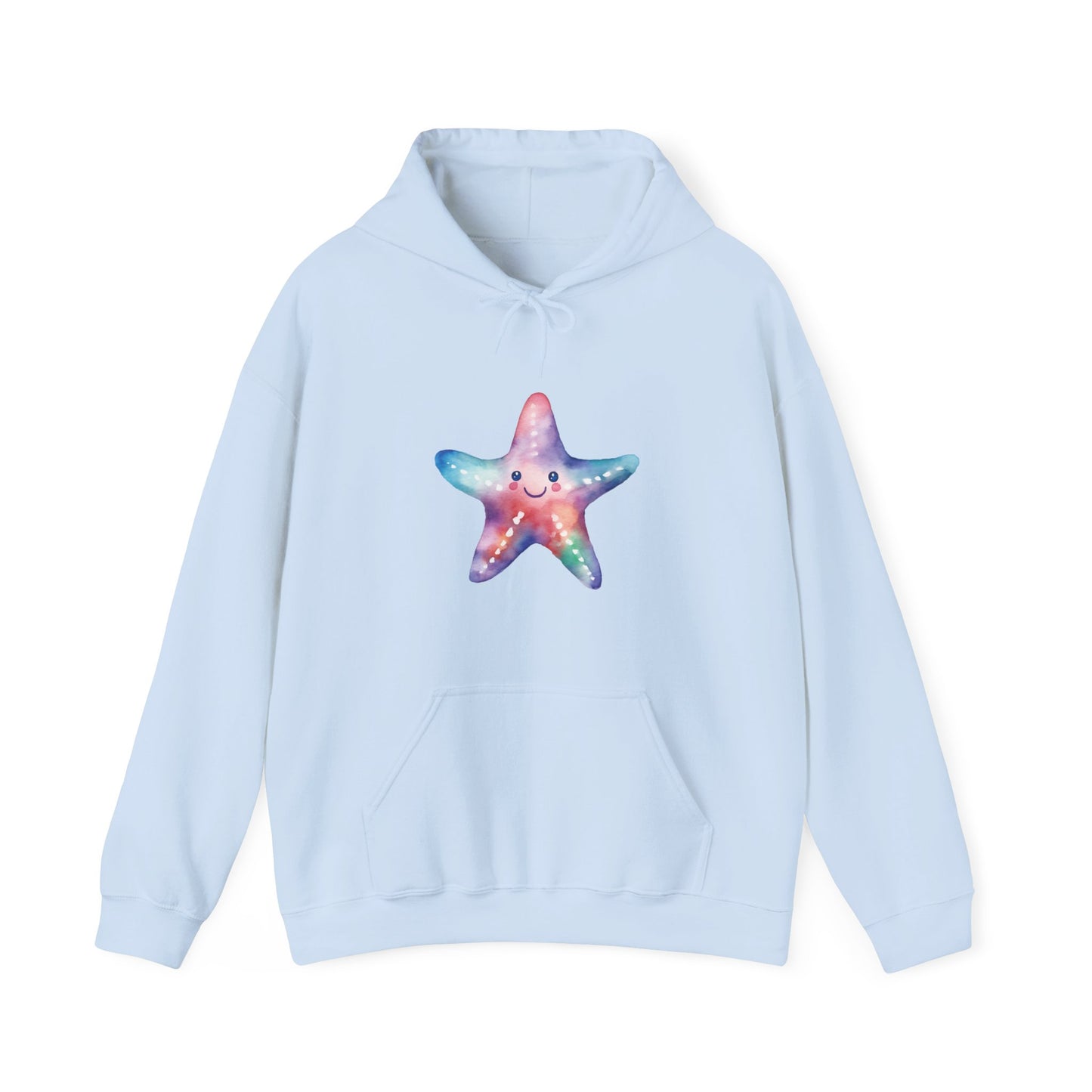 Watercolor Starfish Hooded Sweatshirt