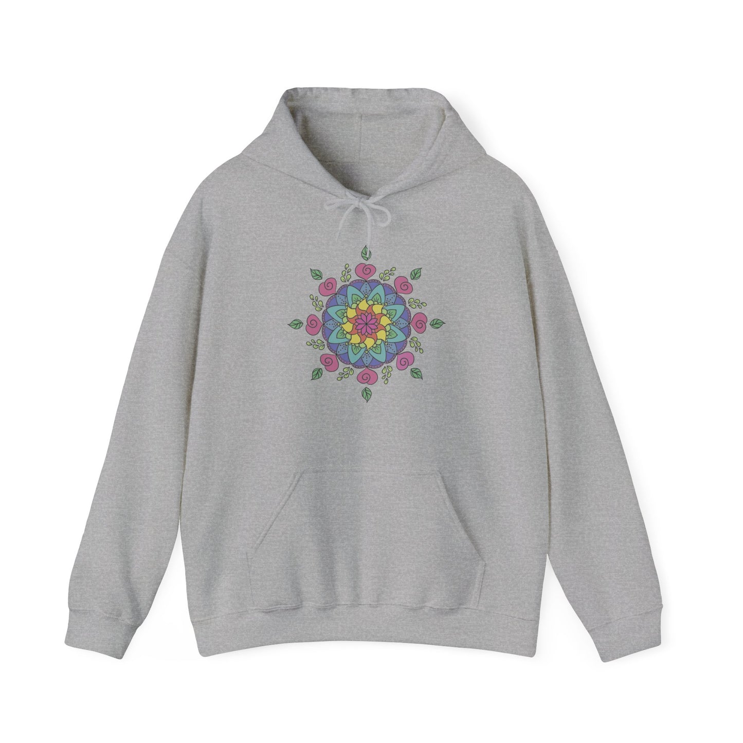 Colorful Mandala Hooded Sweatshirt (029)