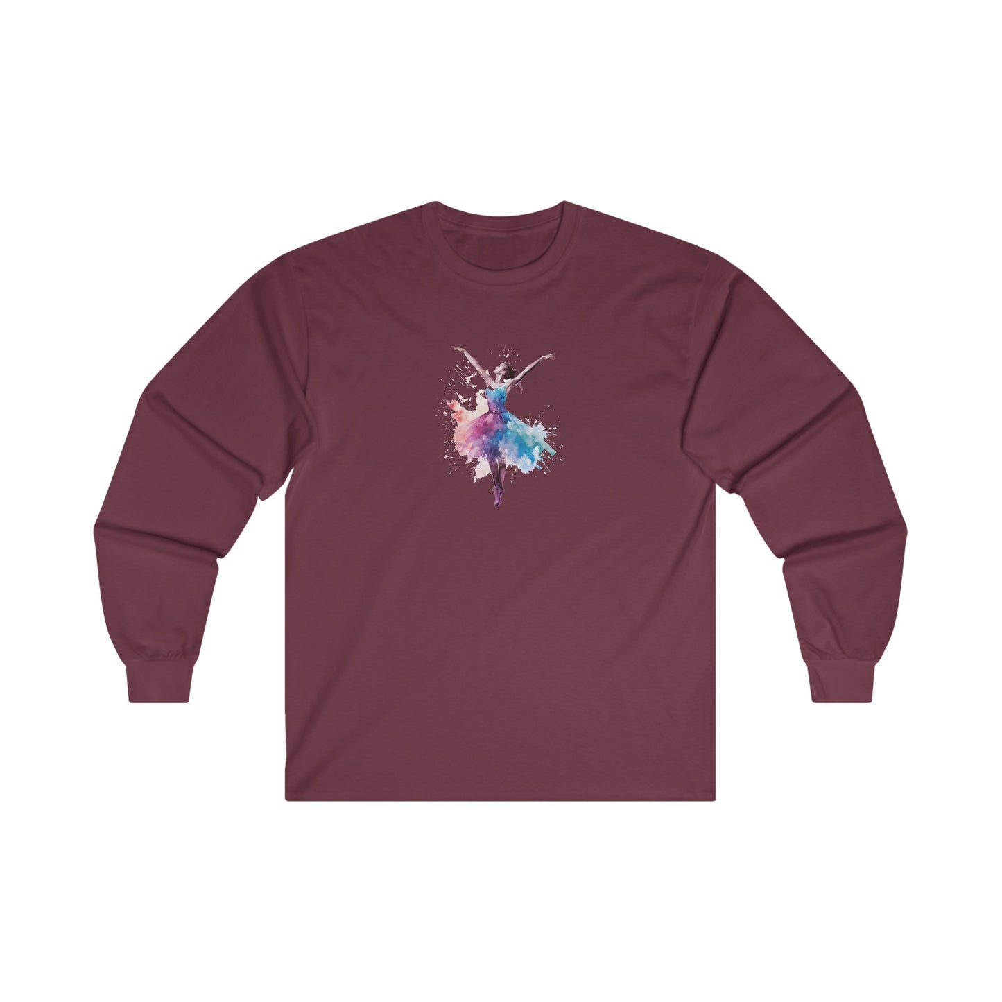 Watercolor Dancer Long Sleeve Tee