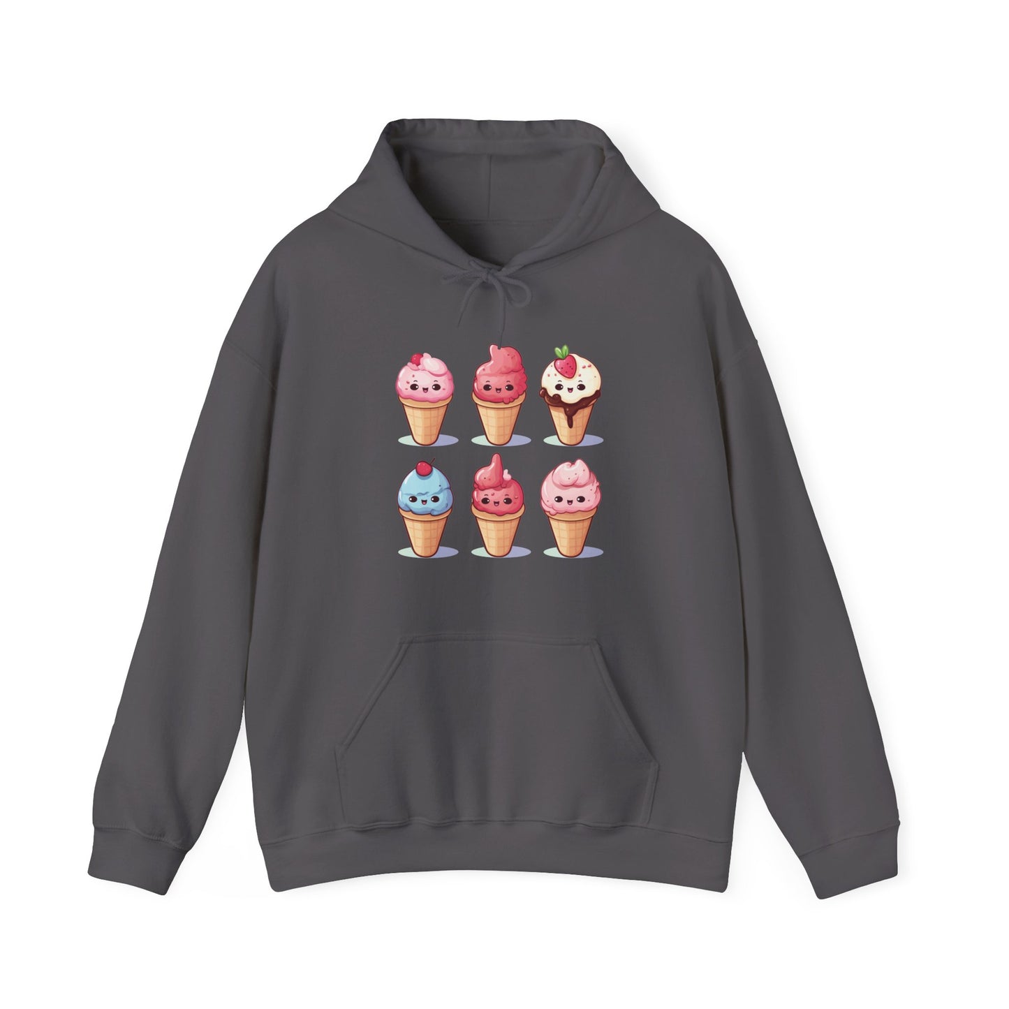 Ice Cream Cone Set Hooded Sweatshirt