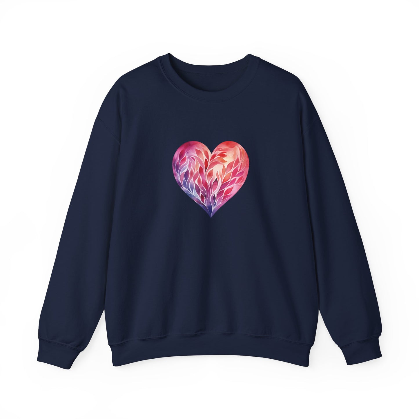Watercolor Heart Sweatshirt 004