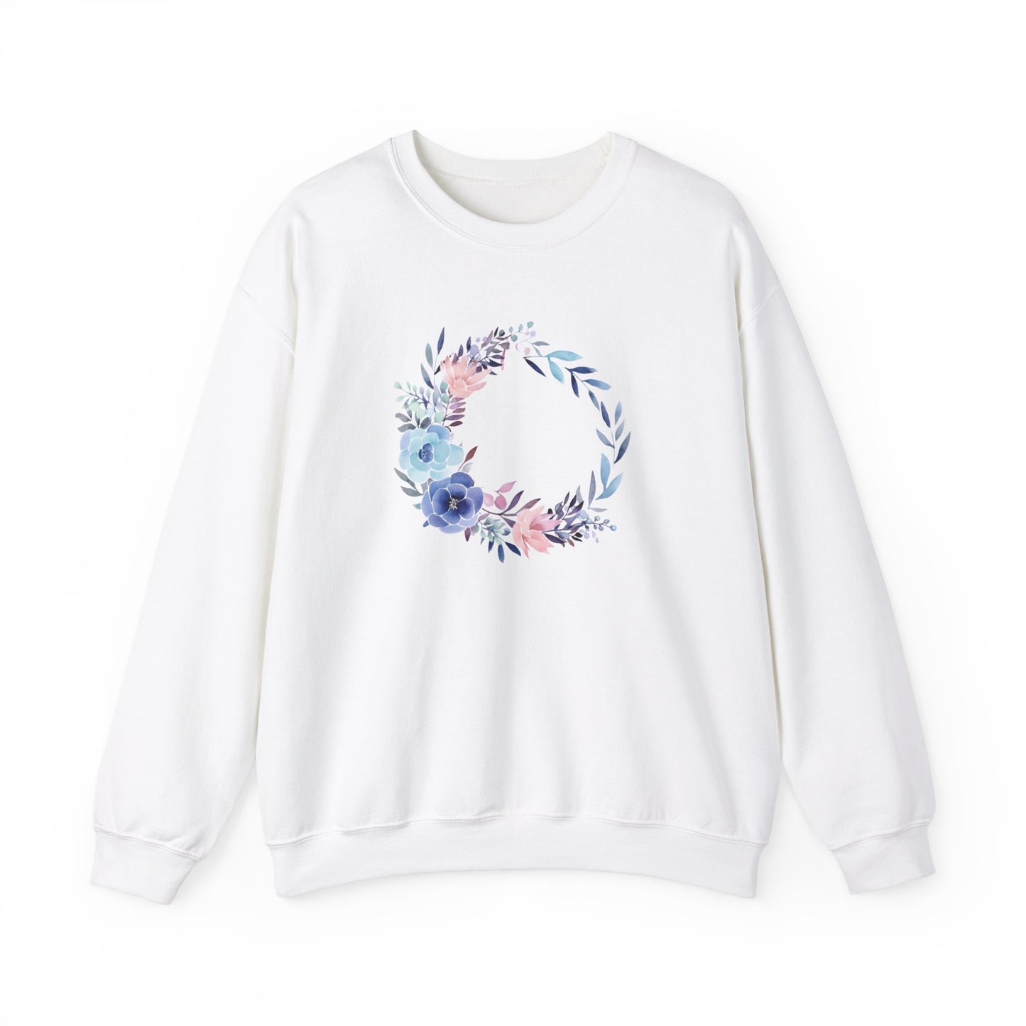 Watercolor Flower Circle Sweatshirt