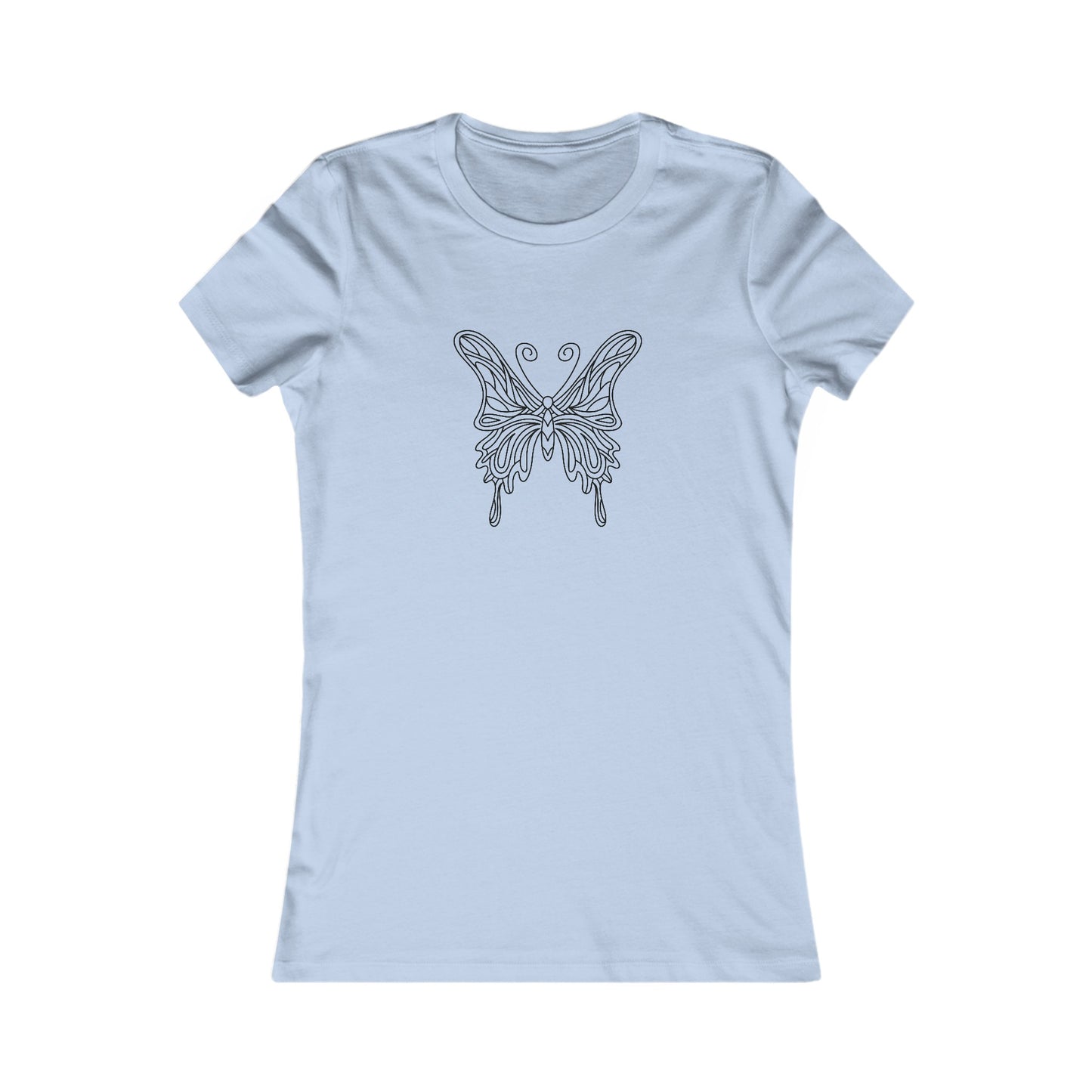 Pretty Butterfly Fitted Tee