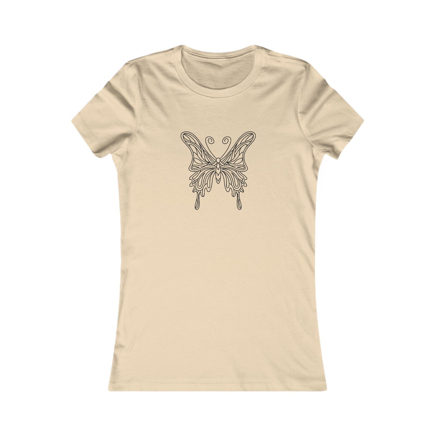Pretty Butterfly Fitted Tee