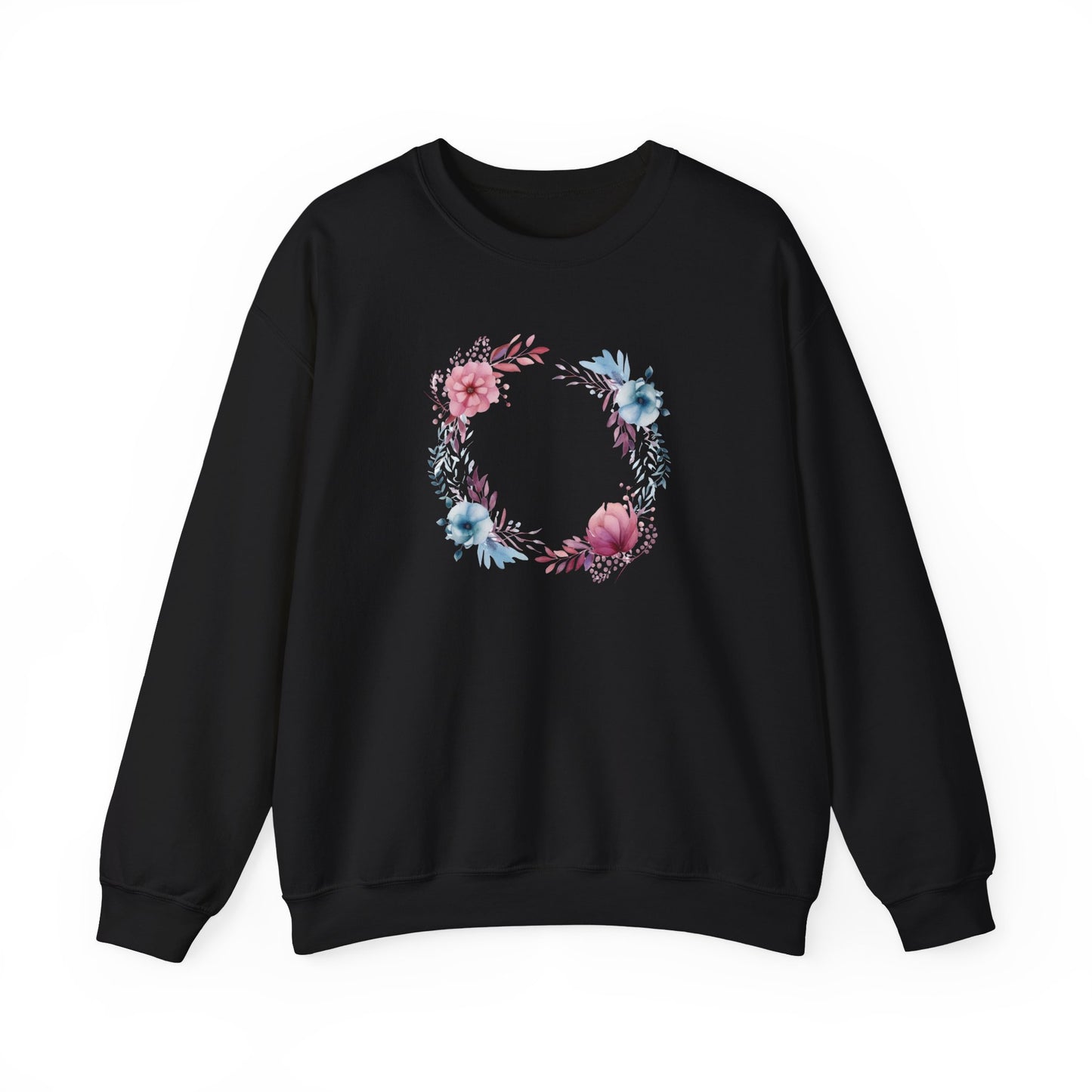 Watercolor Flowers Circle Sweatshirt