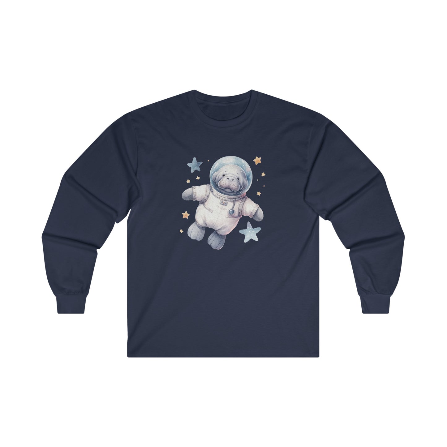 Manatee Astronaut Long Sleeve Tee