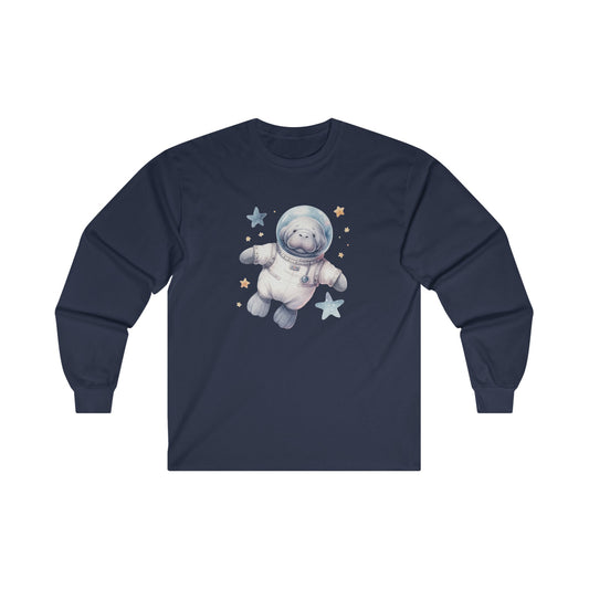 Manatee Astronaut Long Sleeve Tee