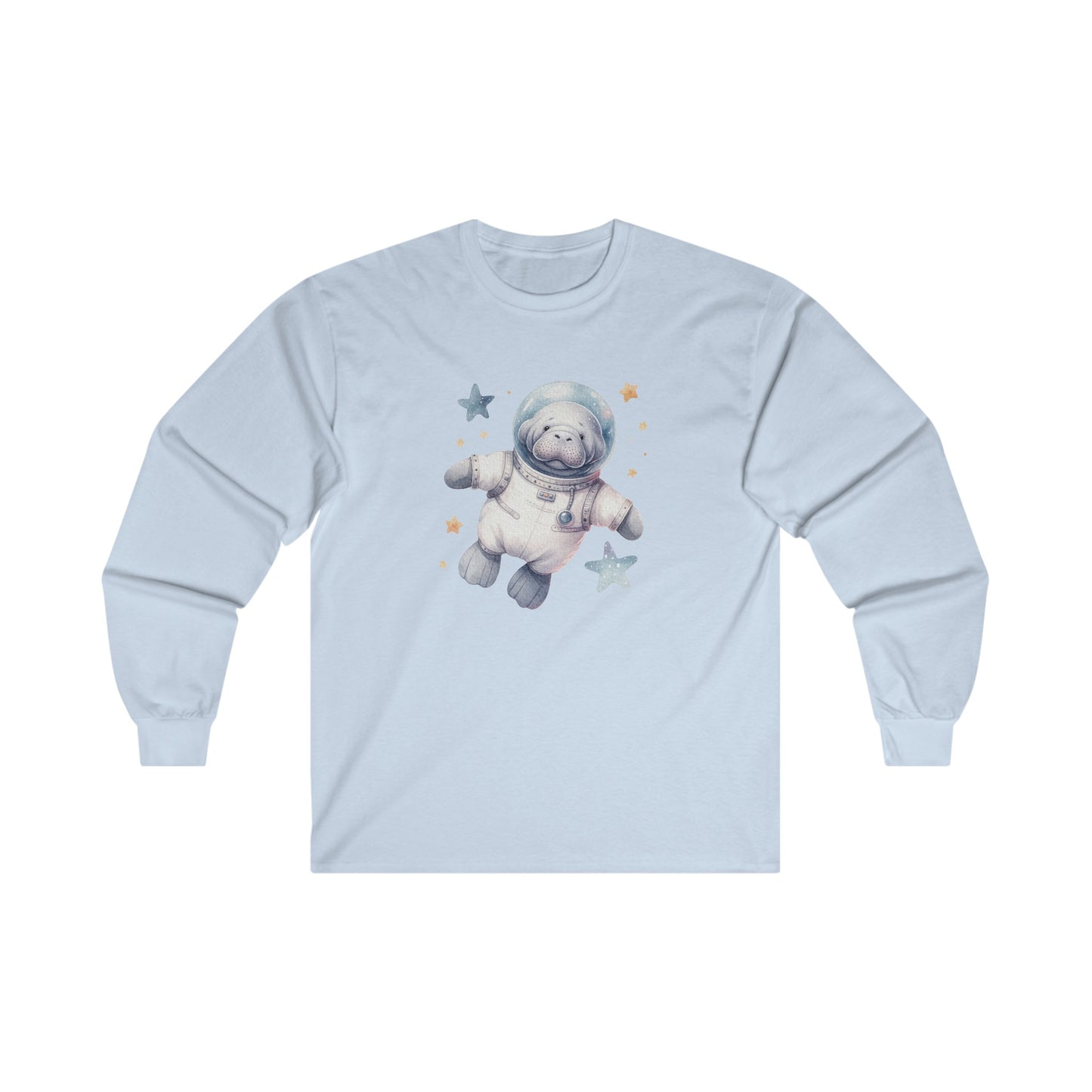Manatee Astronaut Long Sleeve Tee