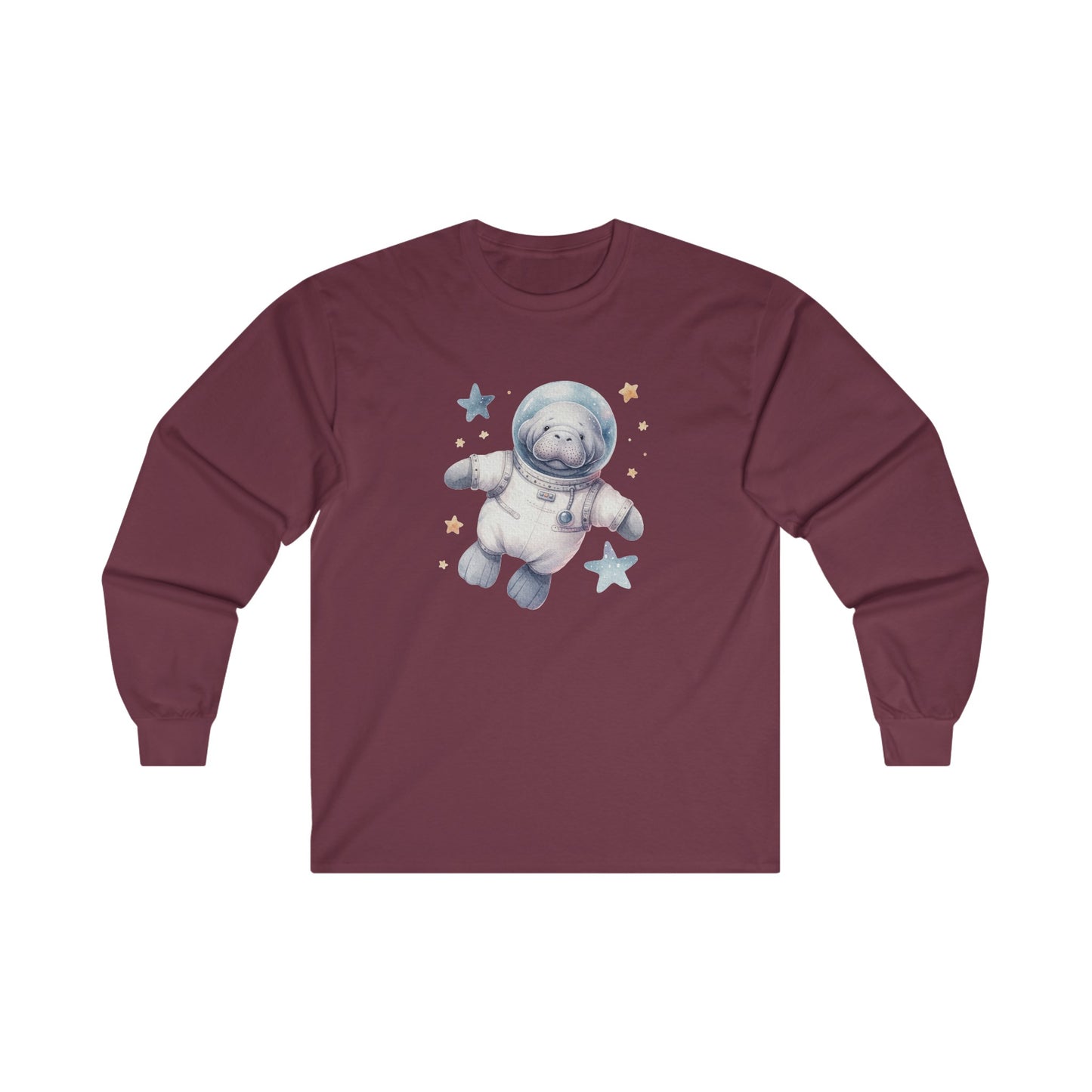 Manatee Astronaut Long Sleeve Tee
