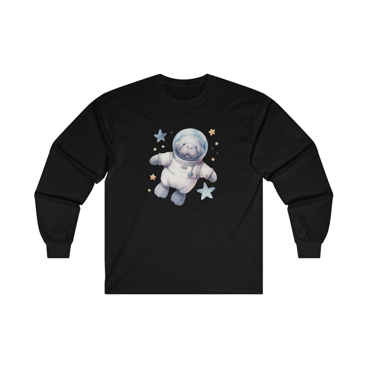 Manatee Astronaut Long Sleeve Tee