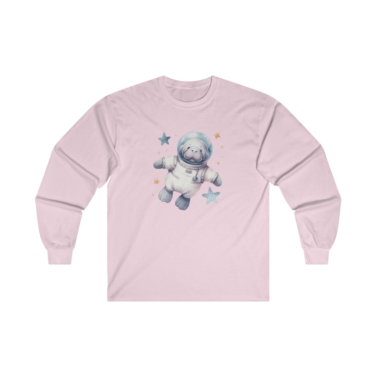 Manatee Astronaut Long Sleeve Tee