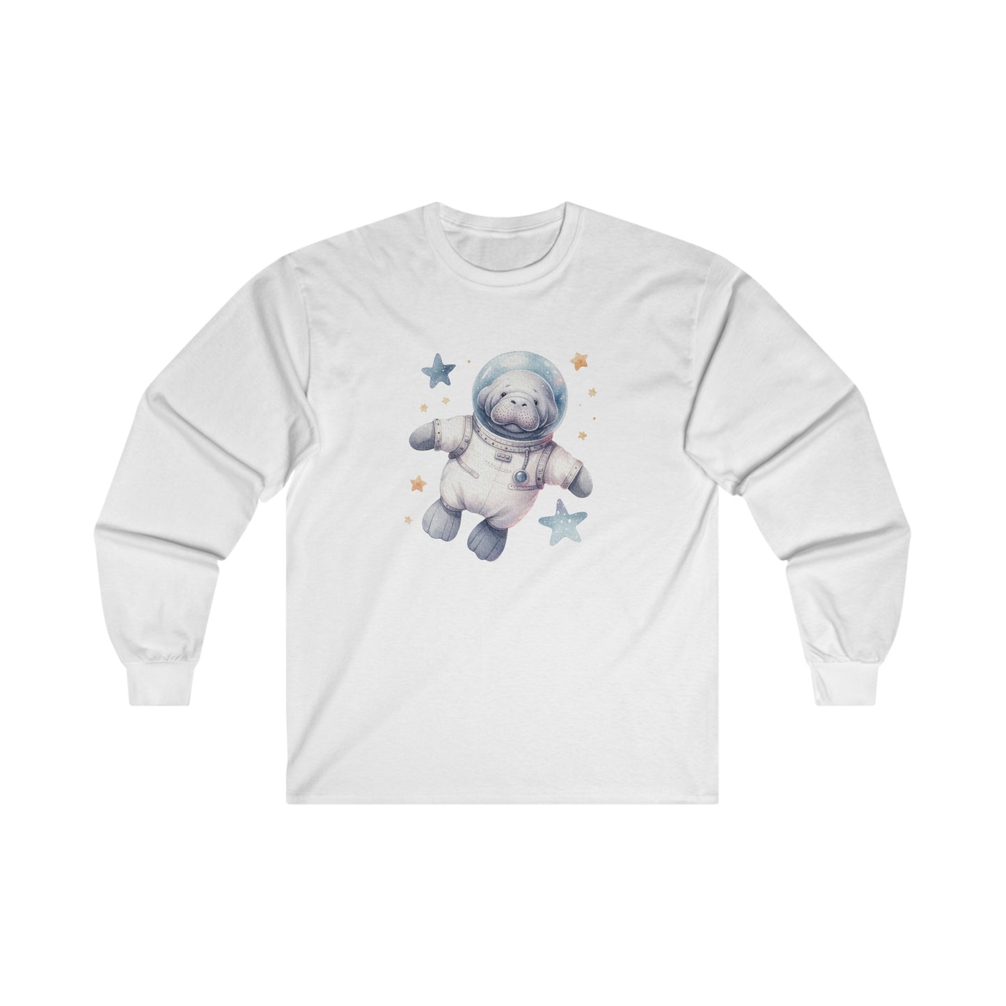 Manatee Astronaut Long Sleeve Tee