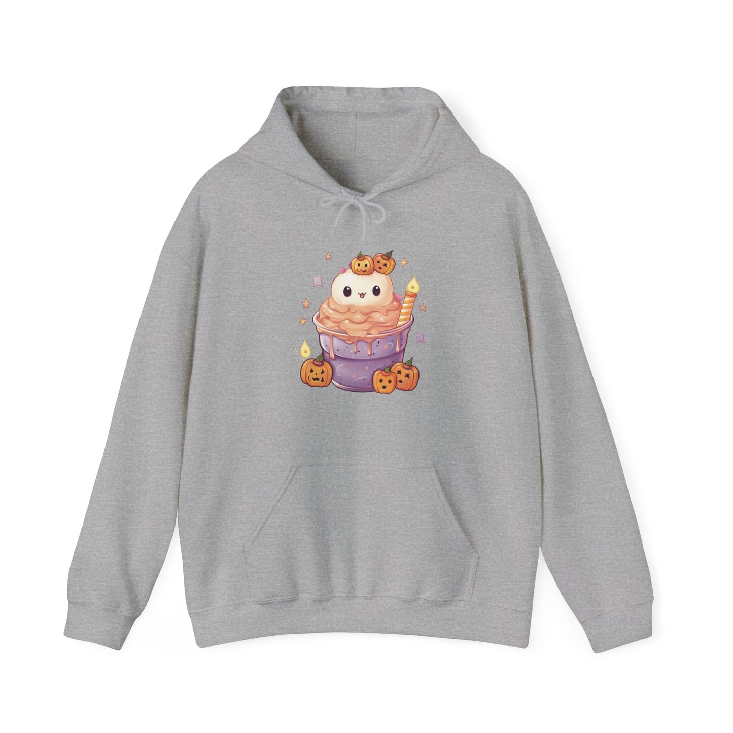 Cute Cat and Pumpkins Dessert Hooded Sweatshirt