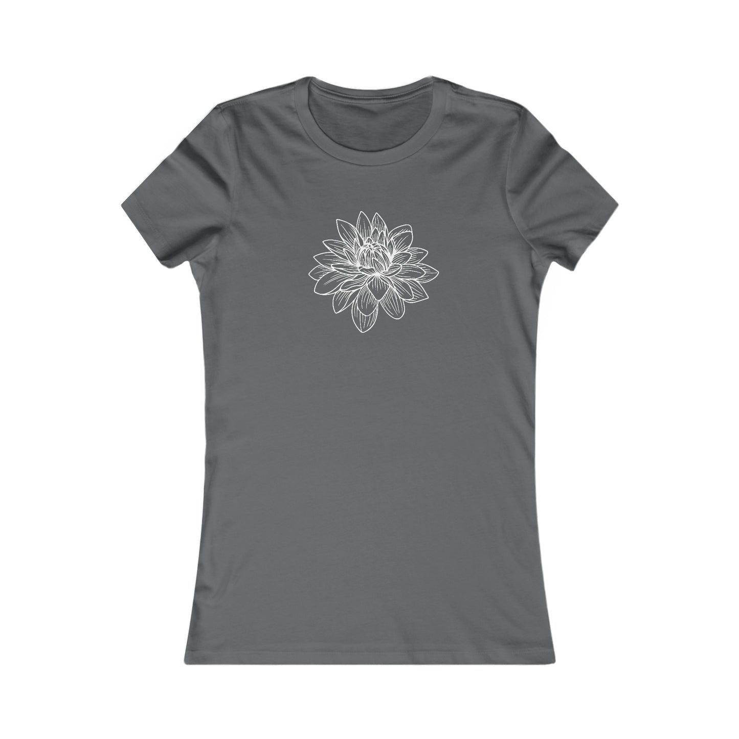 Lotus Outline Fitted Tee