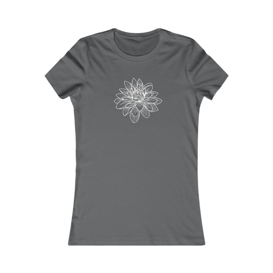Lotus Outline Fitted Tee