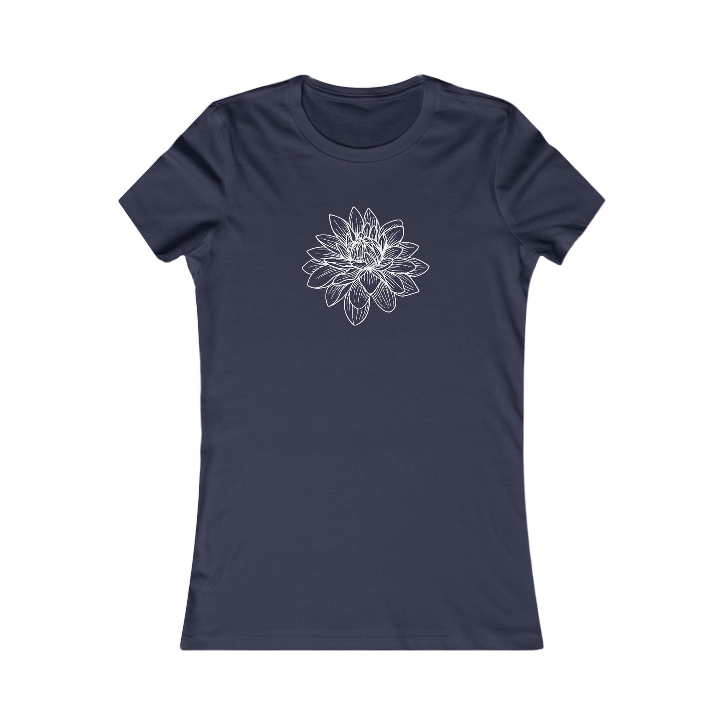 Lotus Outline Fitted Tee