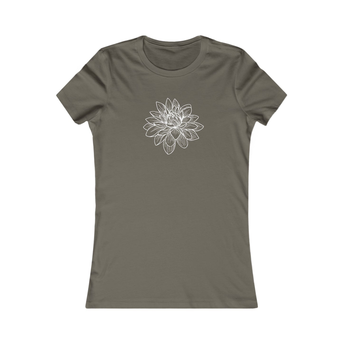 Lotus Outline Fitted Tee
