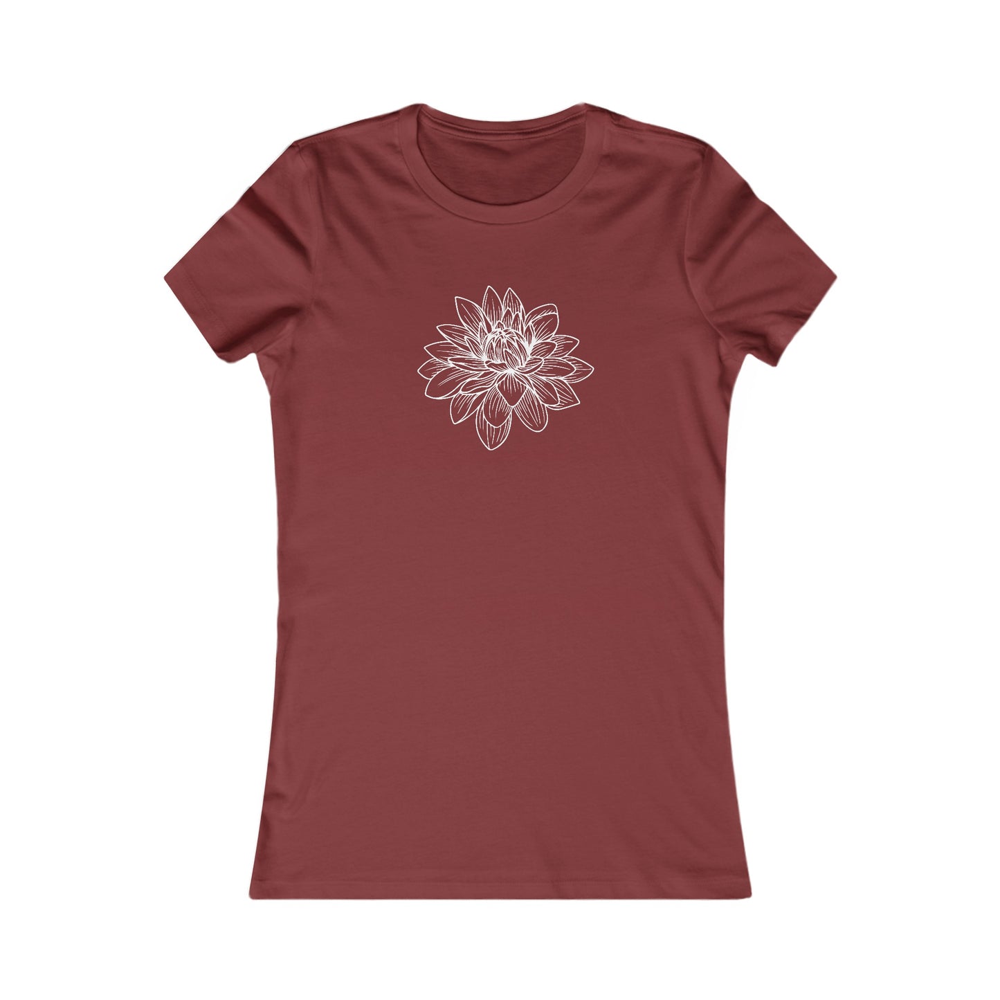 Lotus Outline Fitted Tee