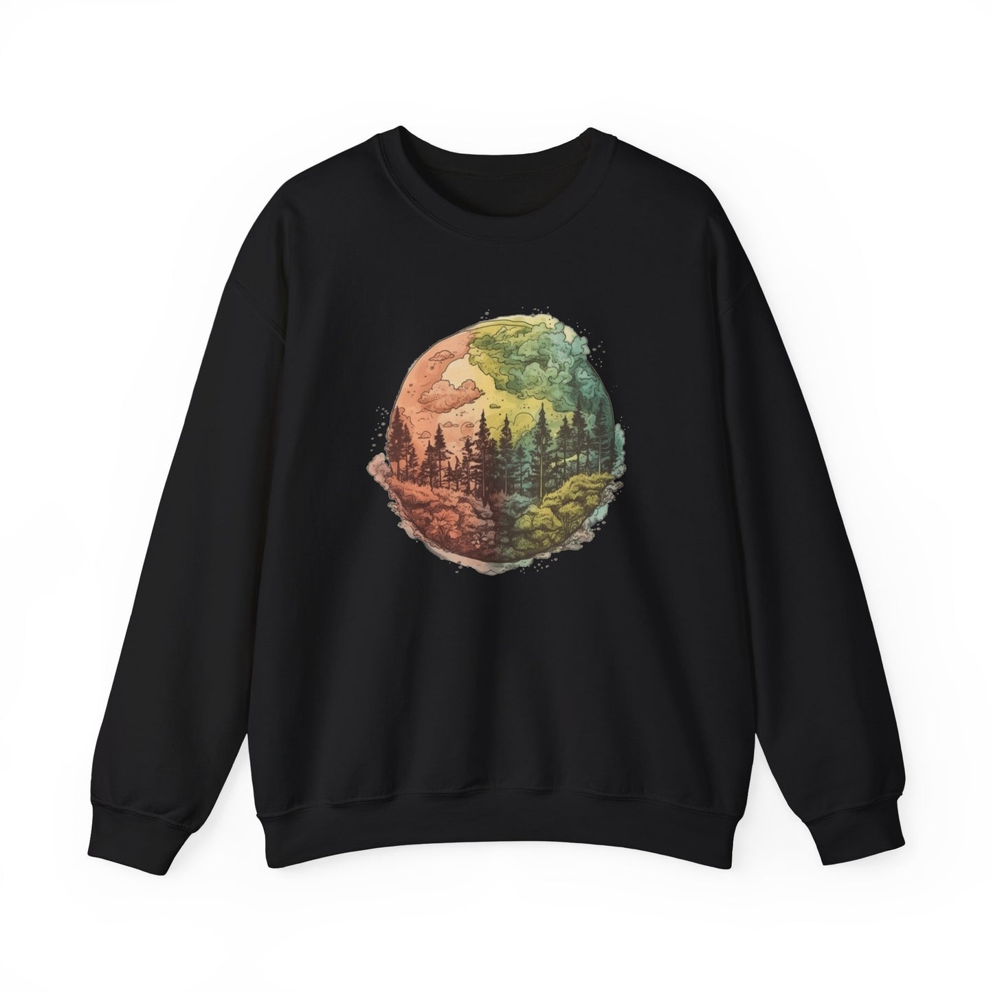 Watercolor Forest Sweatshirt