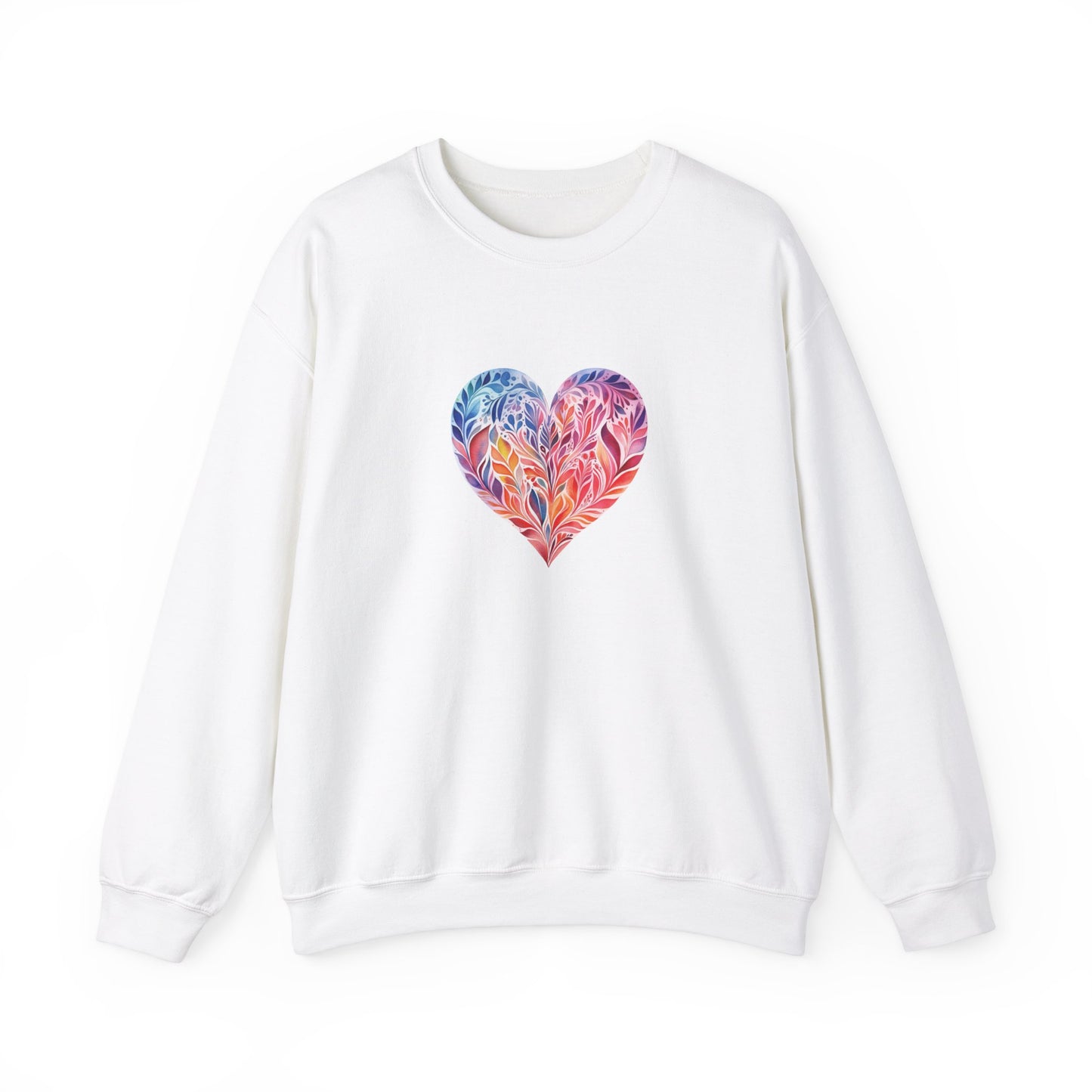 Watercolor Heart Sweatshirt 001