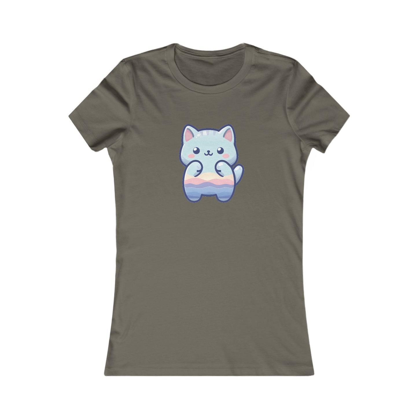 Blue Cat Fitted Tee