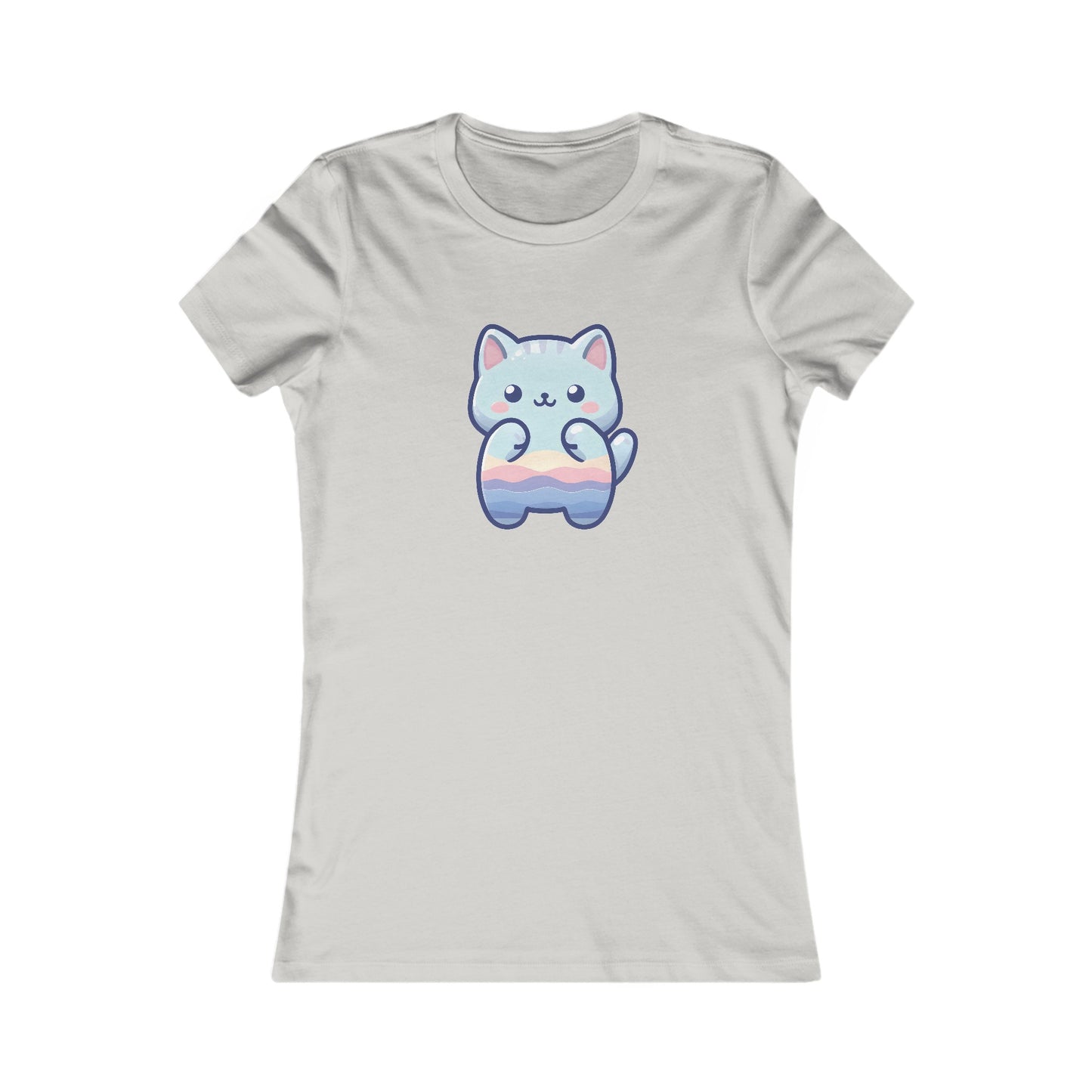 Blue Cat Fitted Tee