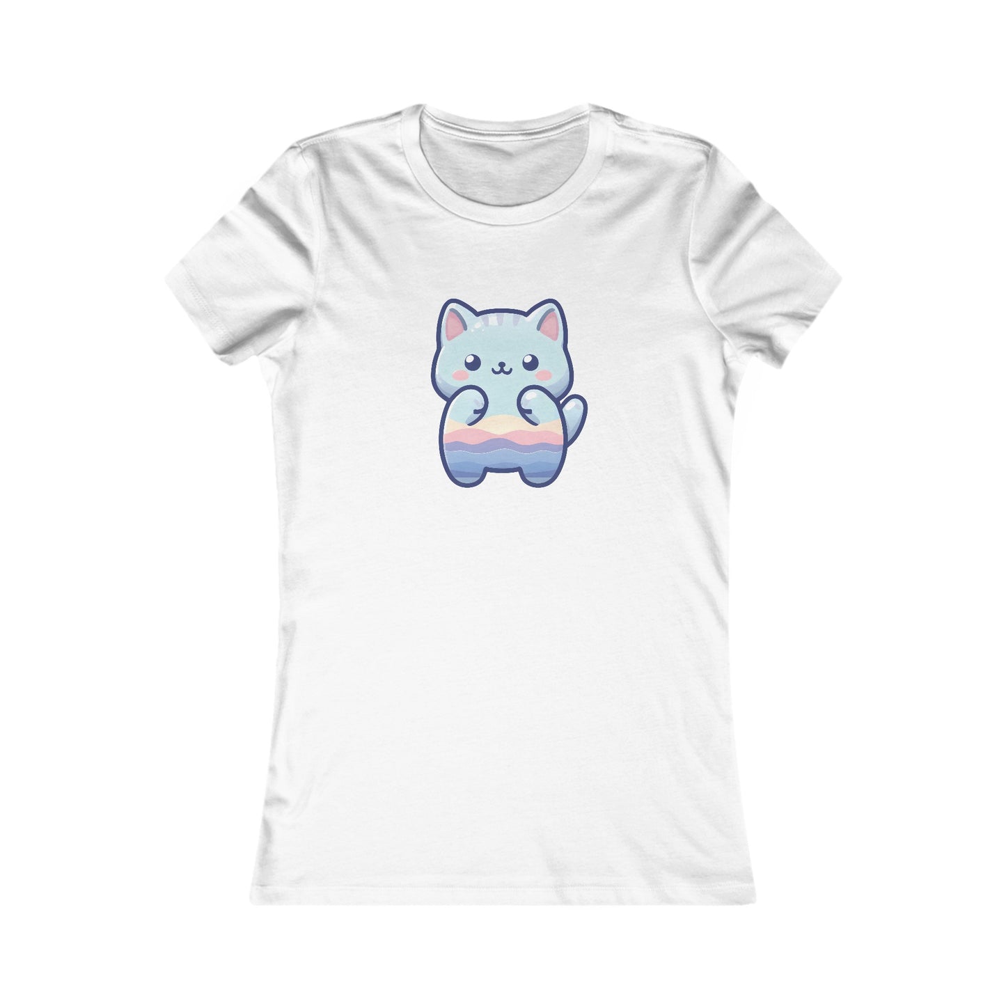 Blue Cat Fitted Tee