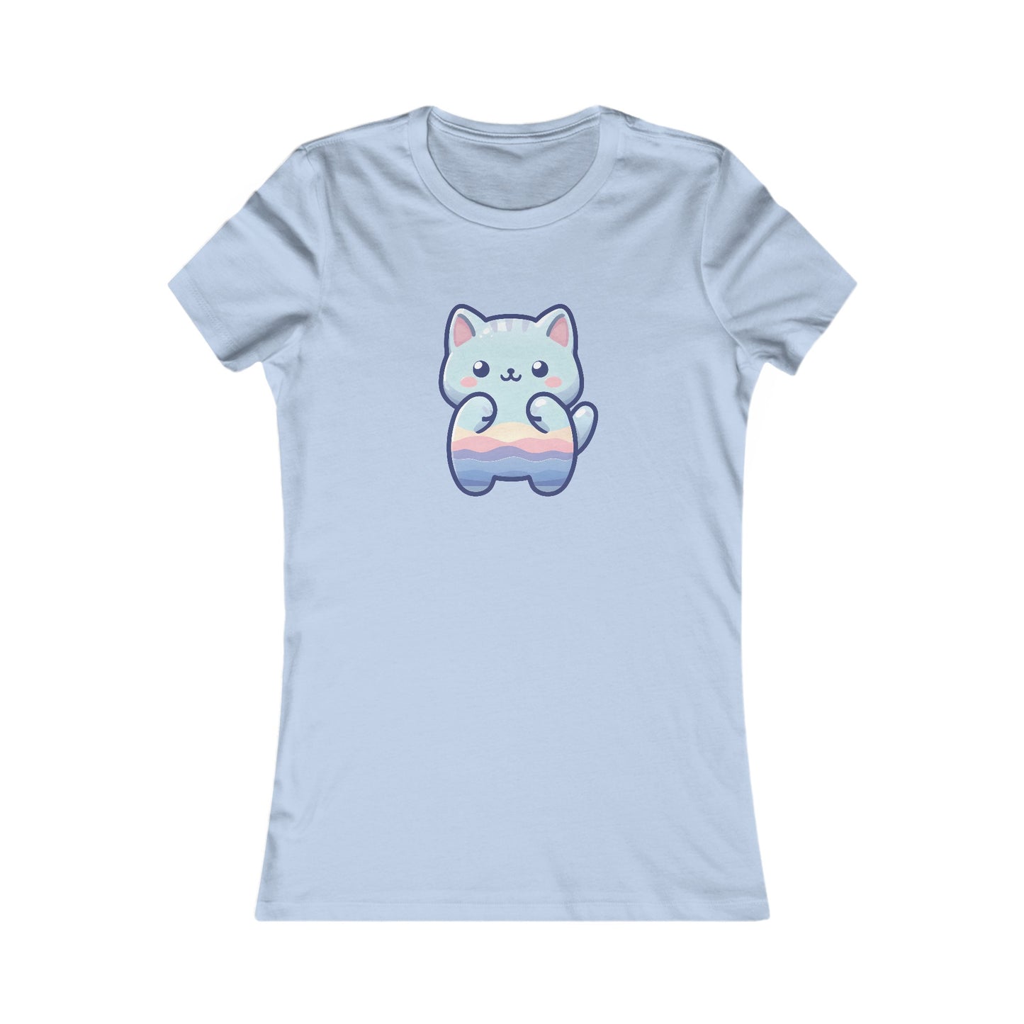 Blue Cat Fitted Tee