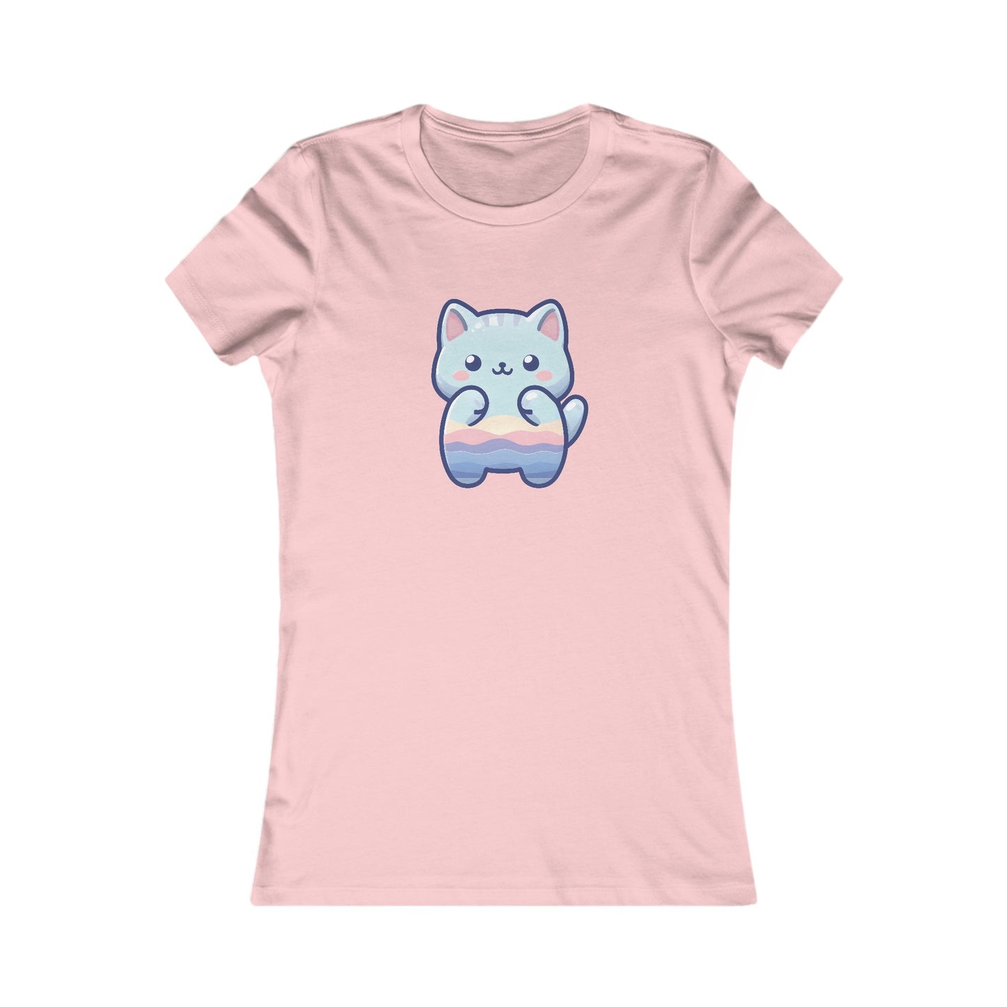 Blue Cat Fitted Tee