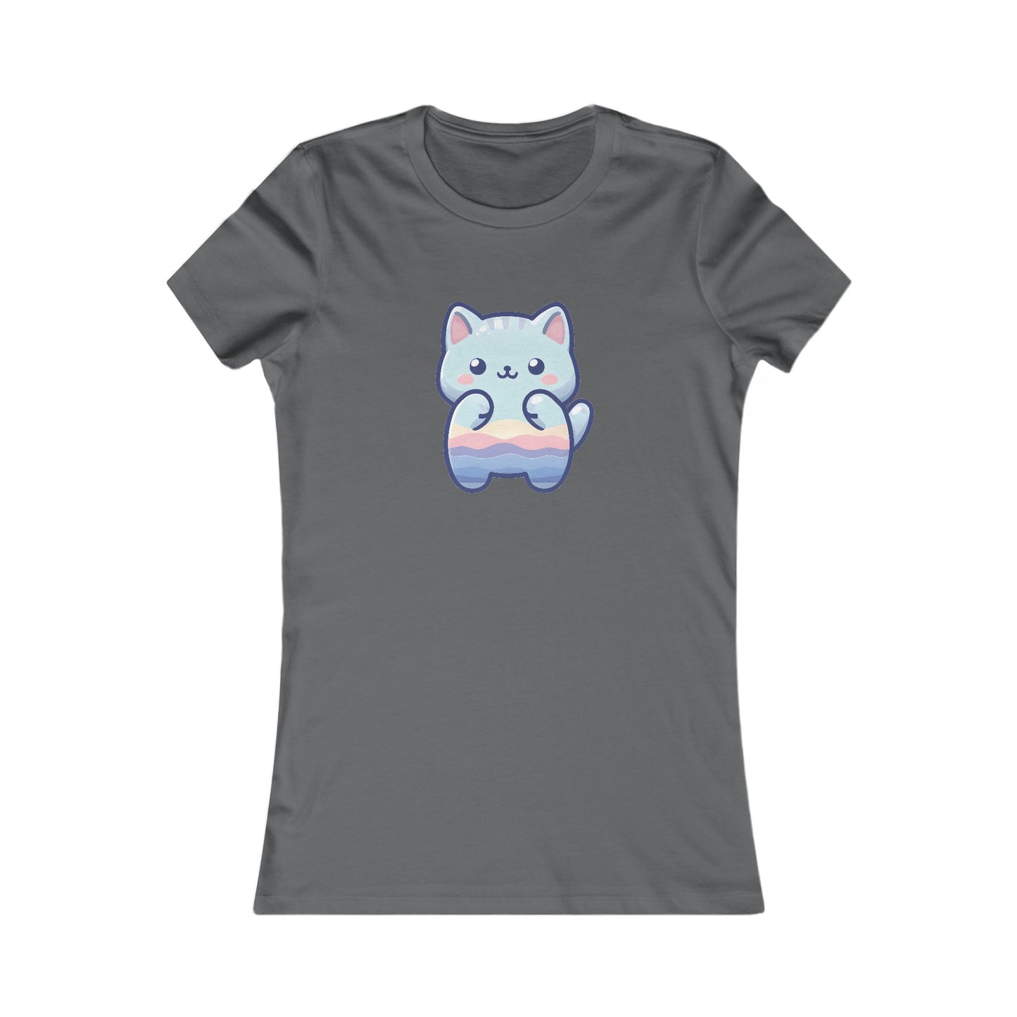 Blue Cat Fitted Tee