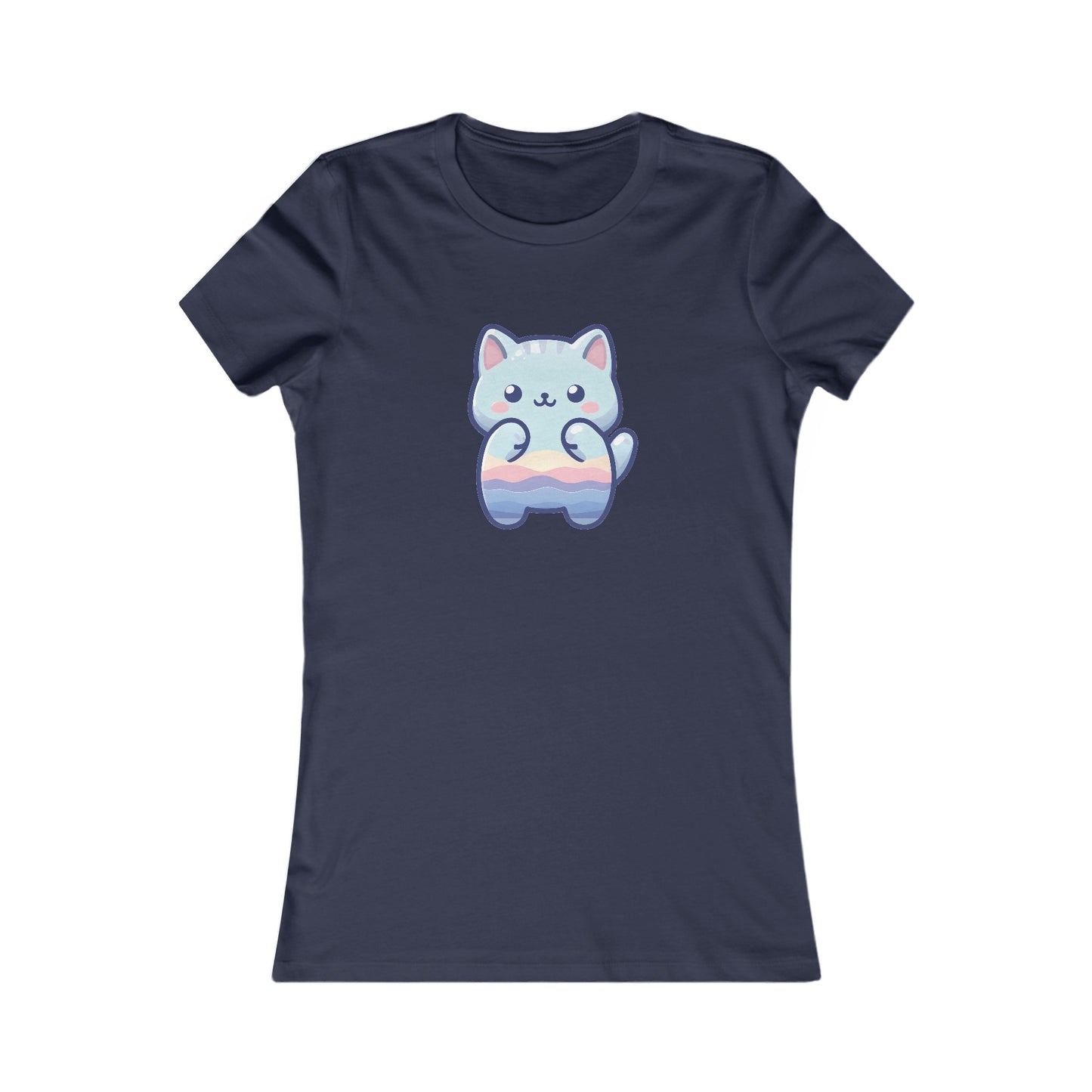 Blue Cat Fitted Tee