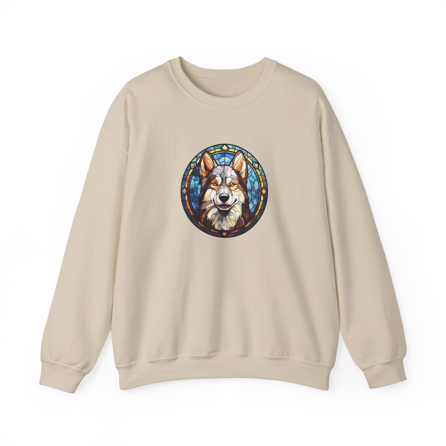 Stained Glass Husky Sweatshirt