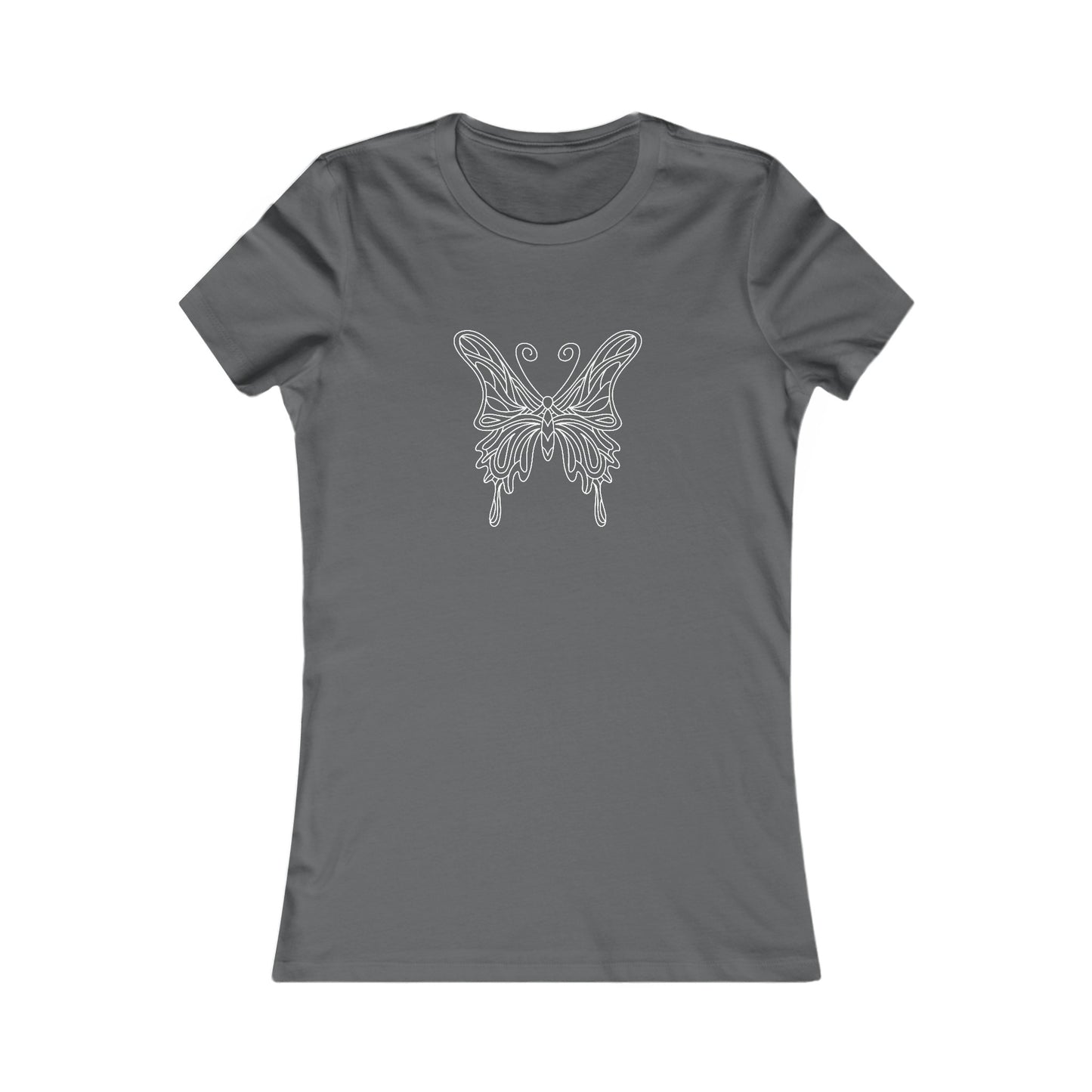 Pretty Butterfly Fitted Tee