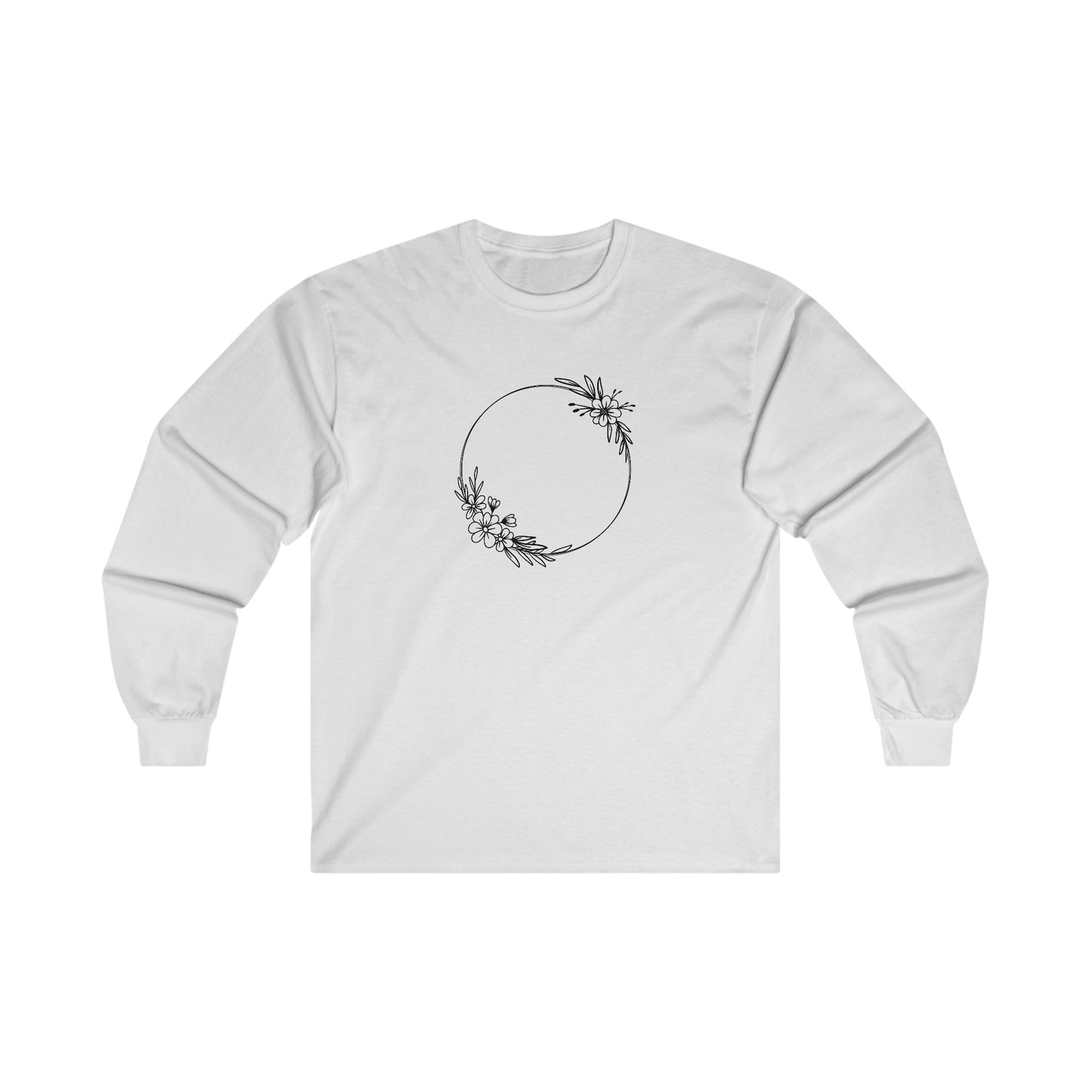 Double Floral Circle Long Sleeve Tee