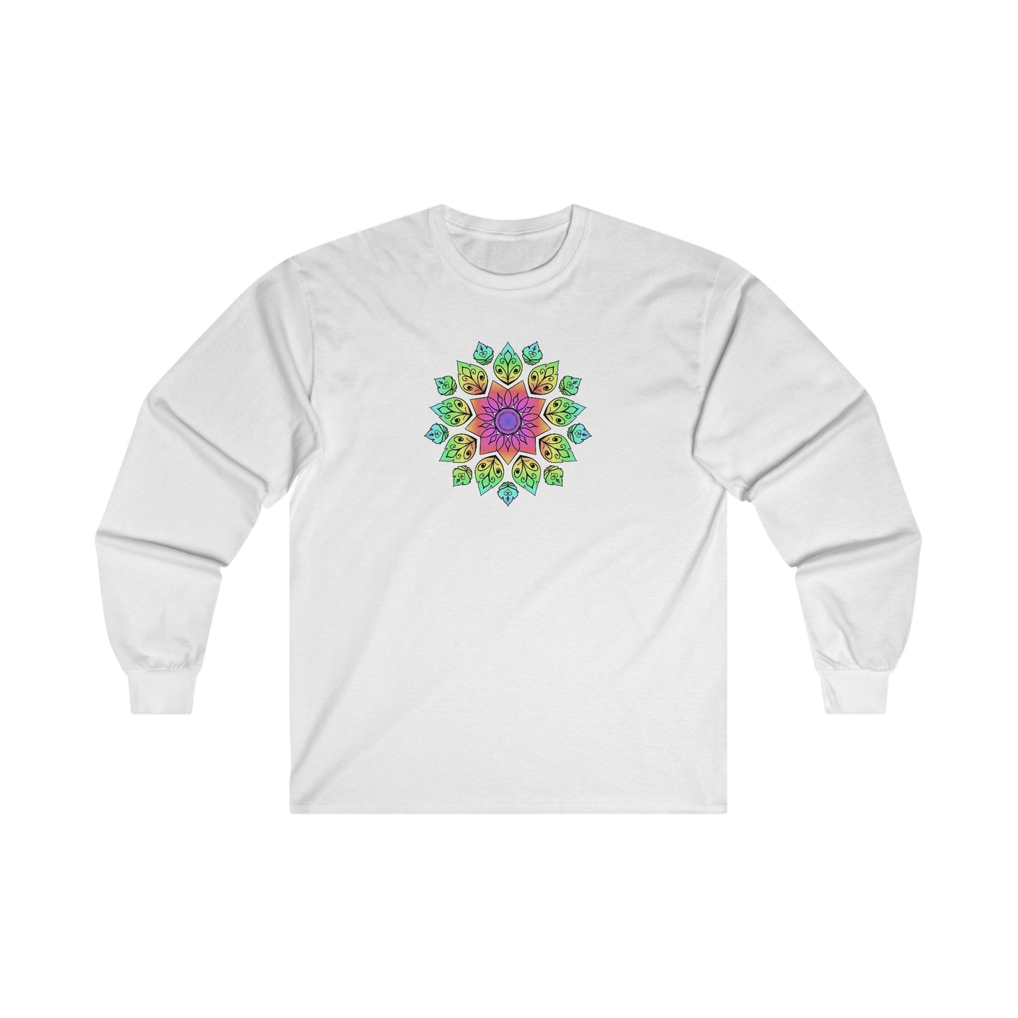 Colorful Mandala Long Sleeve Tee (004)