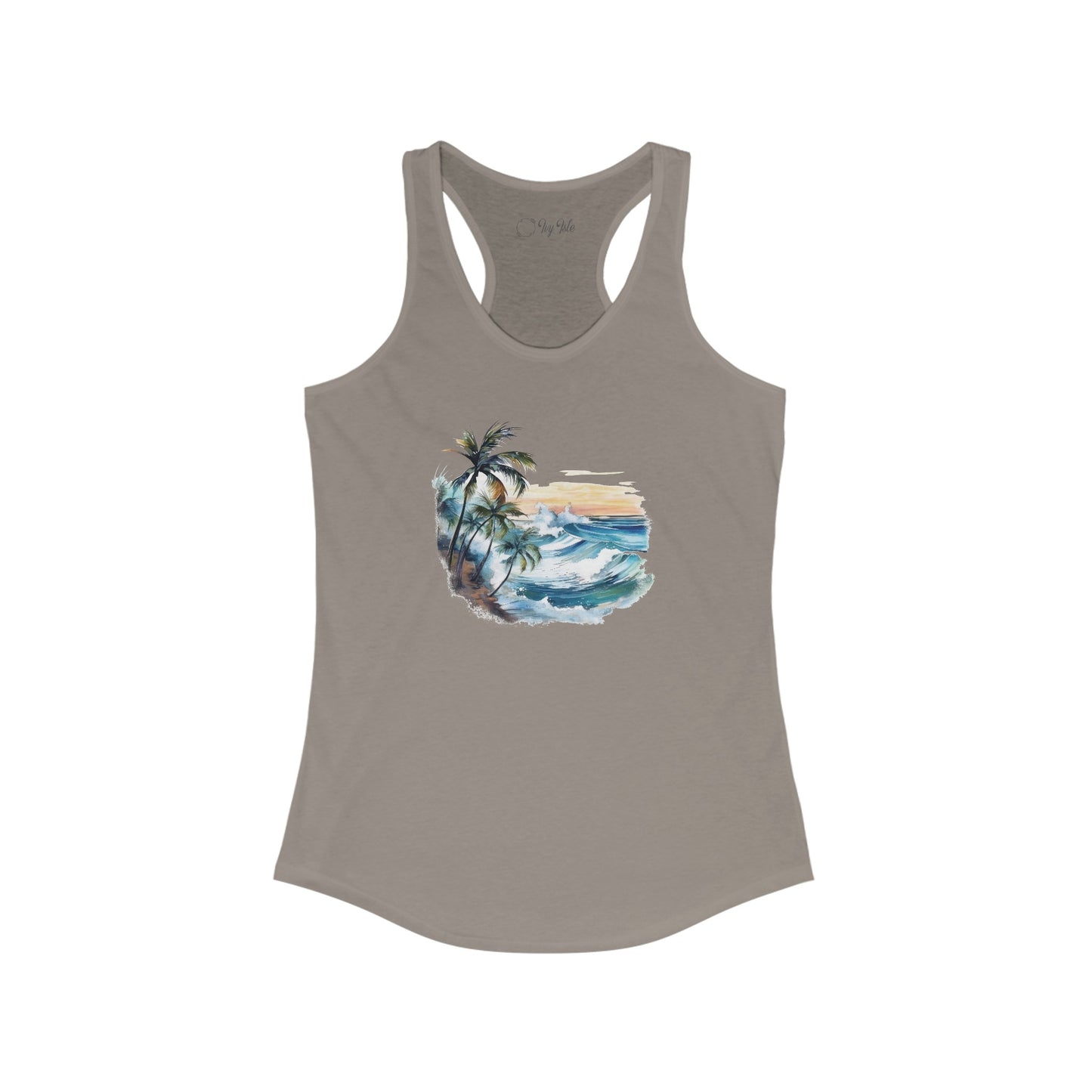 Watercolor Tropical Racerback Tank