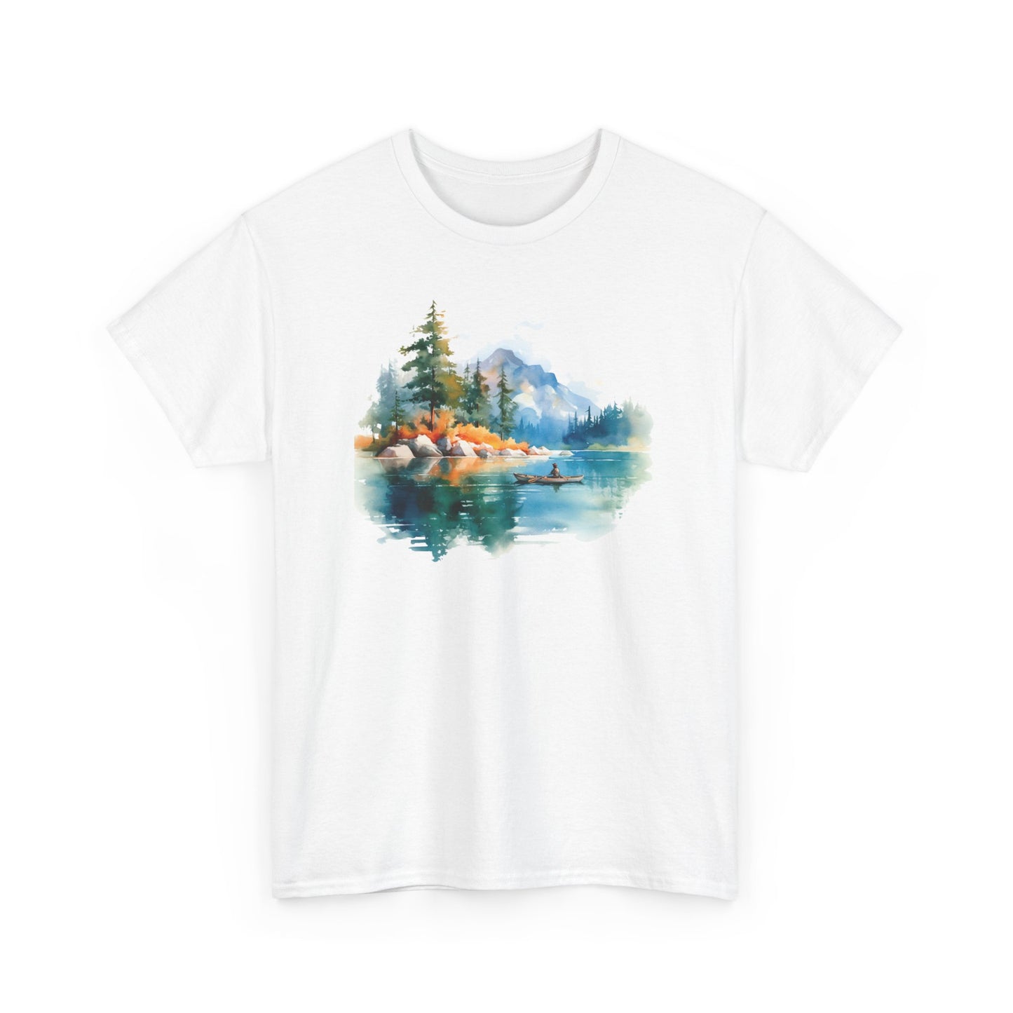 Watercolor Lake Short Sleeve Tee