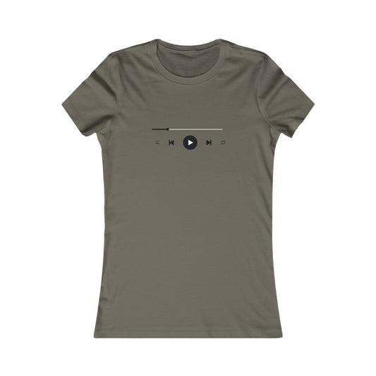 Music Player Fitted Tee