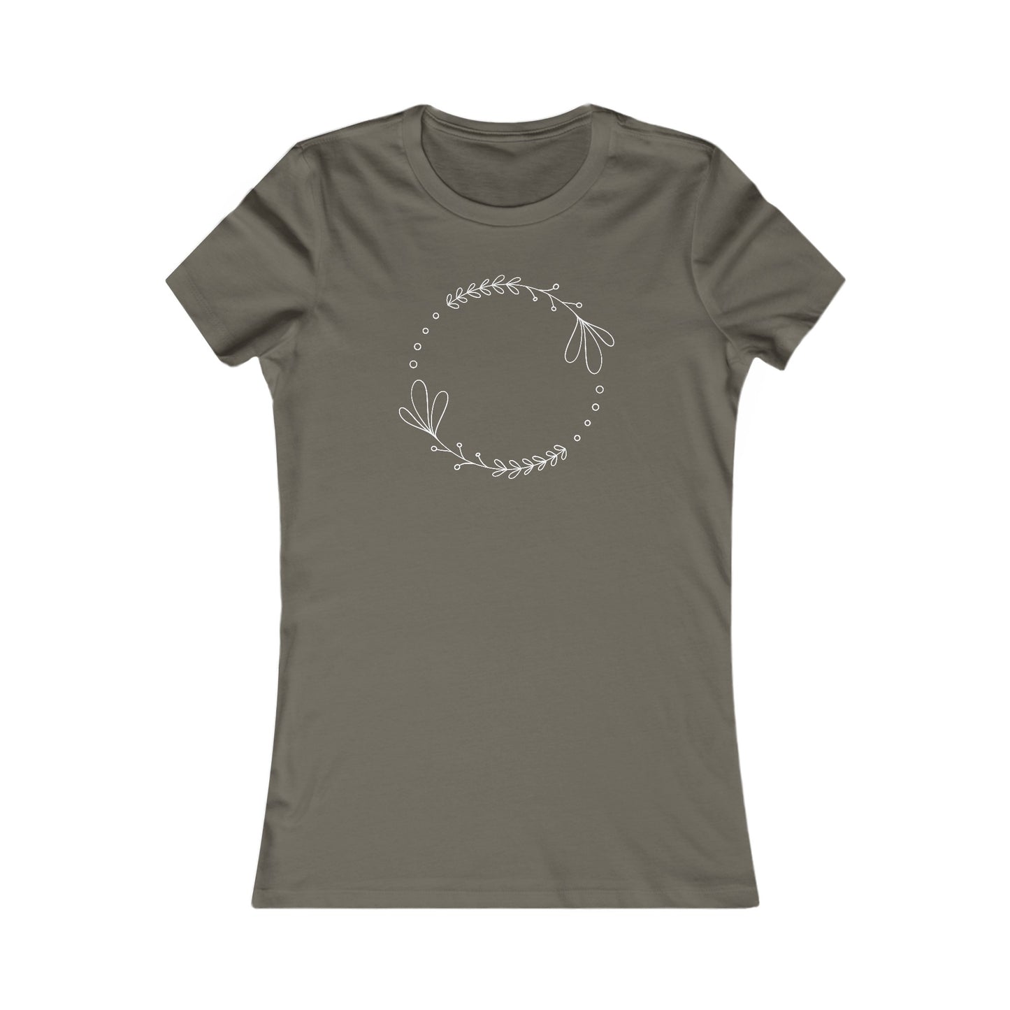 Leaf Circle Fitted Tee