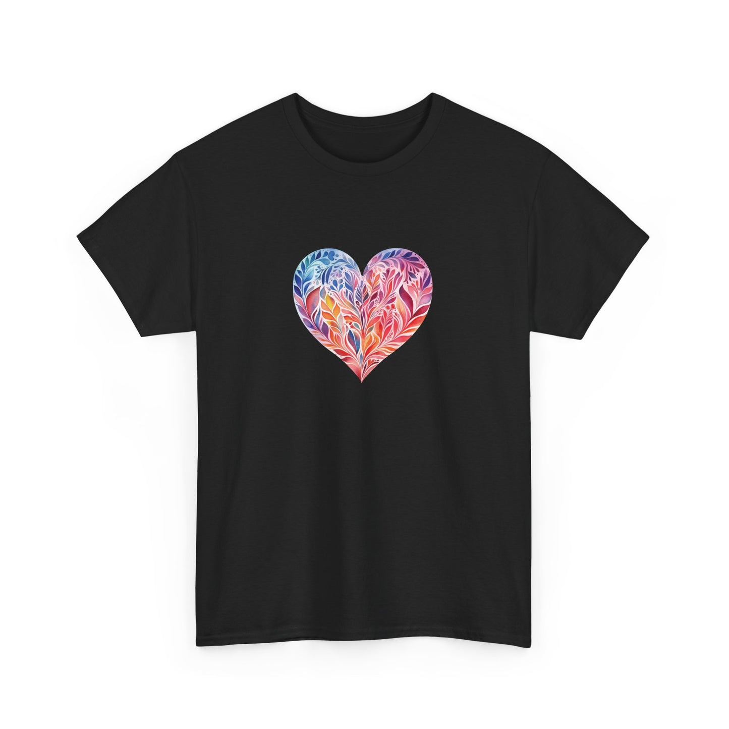 Watercolor Heart Short Sleeve Tee 001