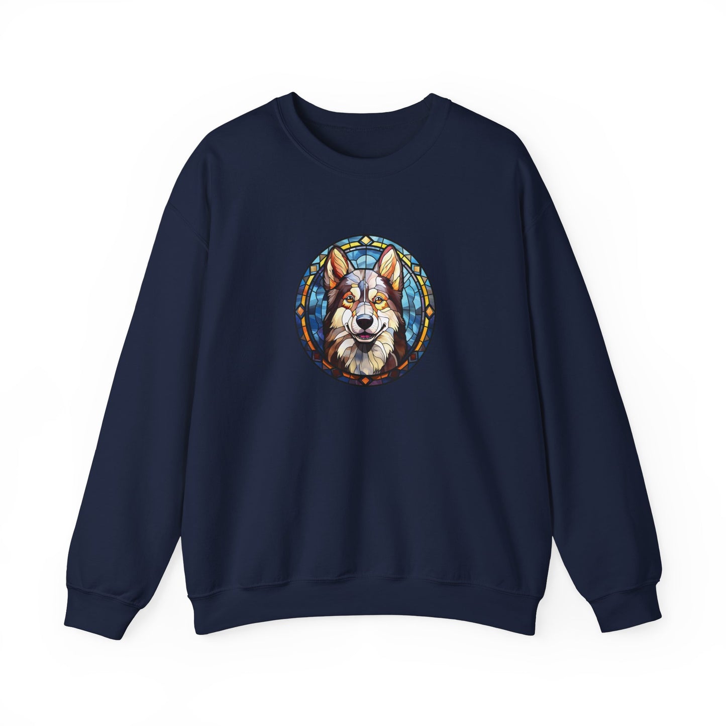 Stained Glass Husky Sweatshirt