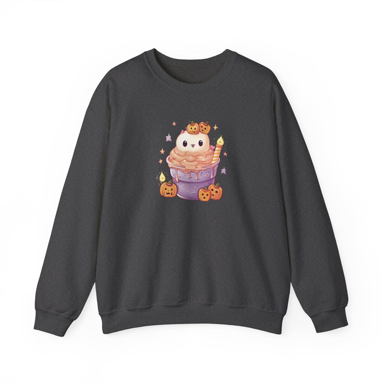 Cute Cat and Pumpkins Dessert Sweatshirt