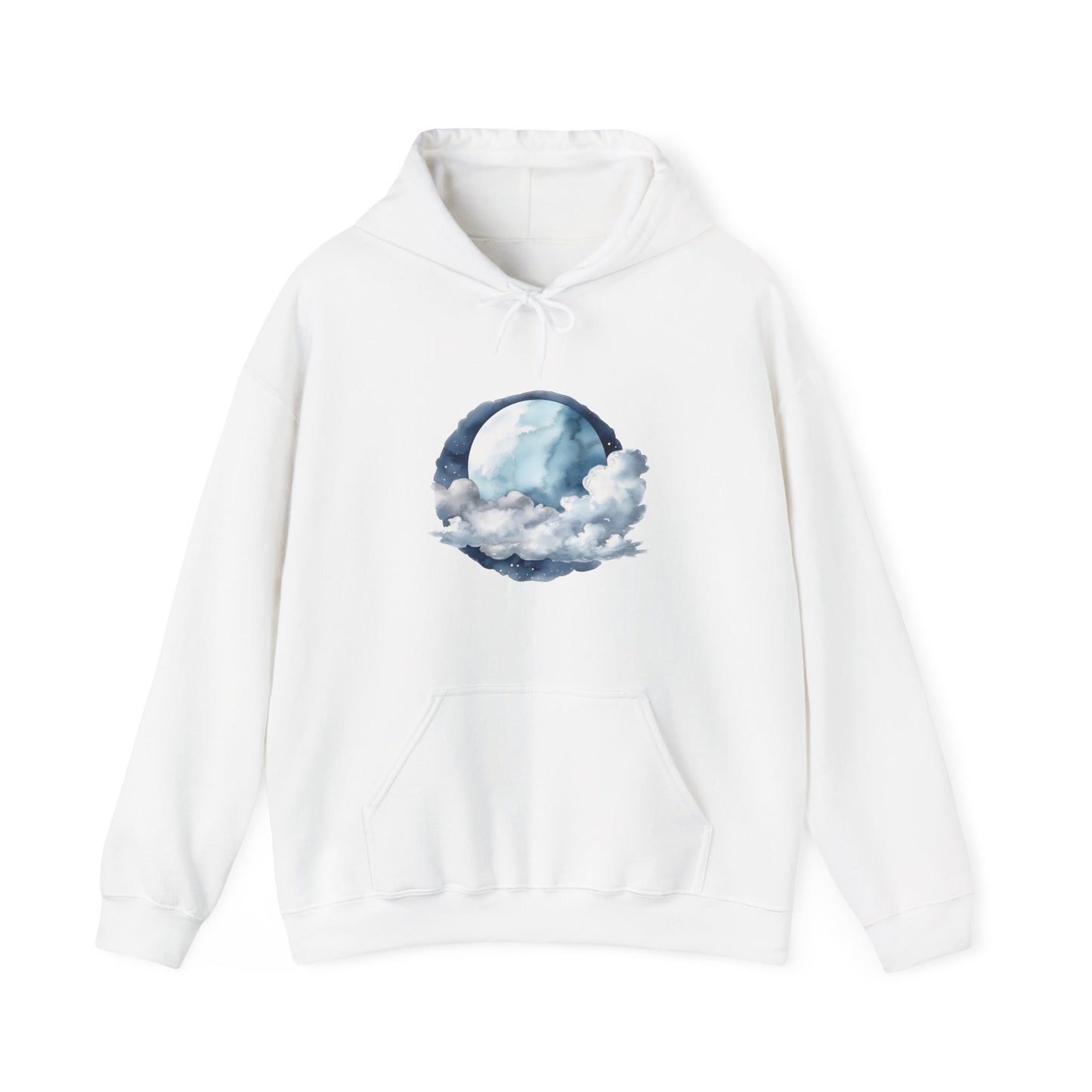 Moon and Clouds Hooded Sweatshirt