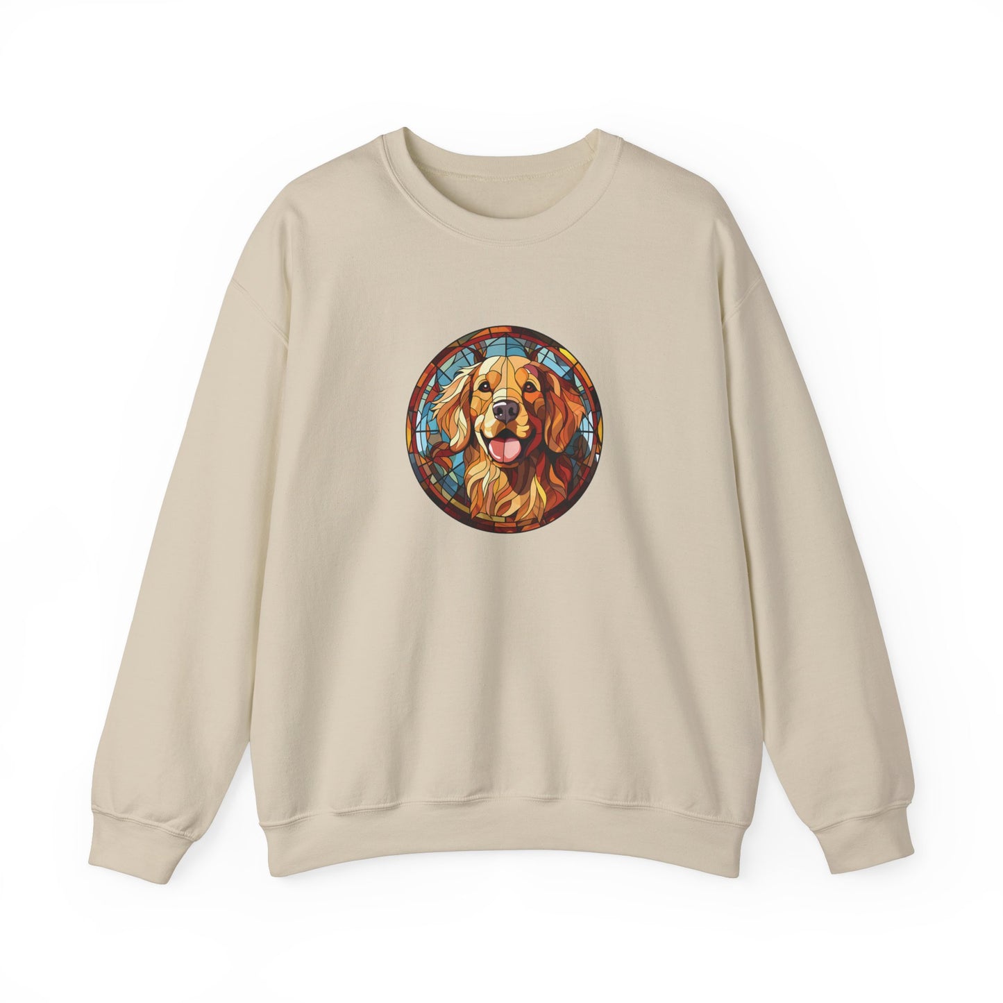 Stained Glass Golden Retriever Sweatshirt