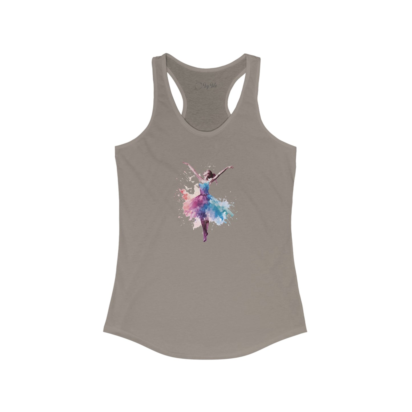 Watercolor Dancer Racerback Tank