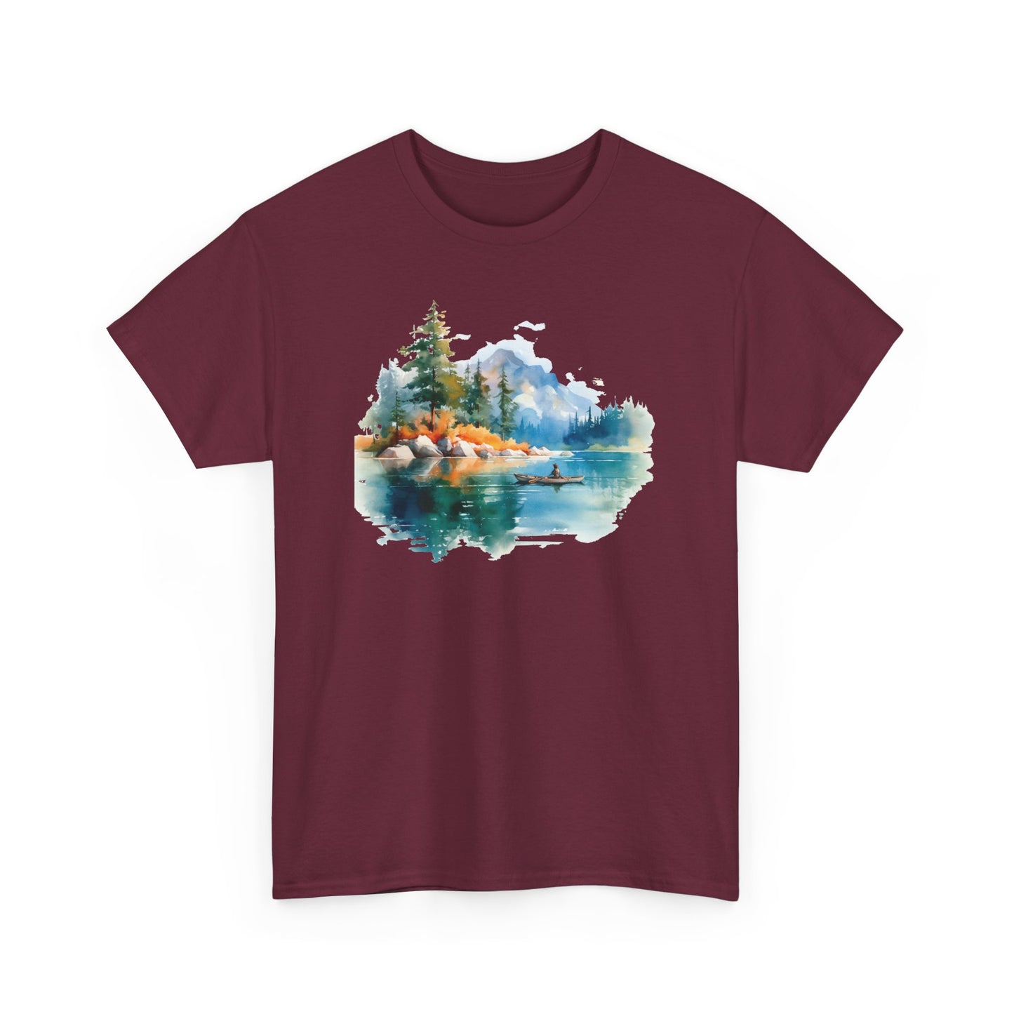 Watercolor Lake Short Sleeve Tee