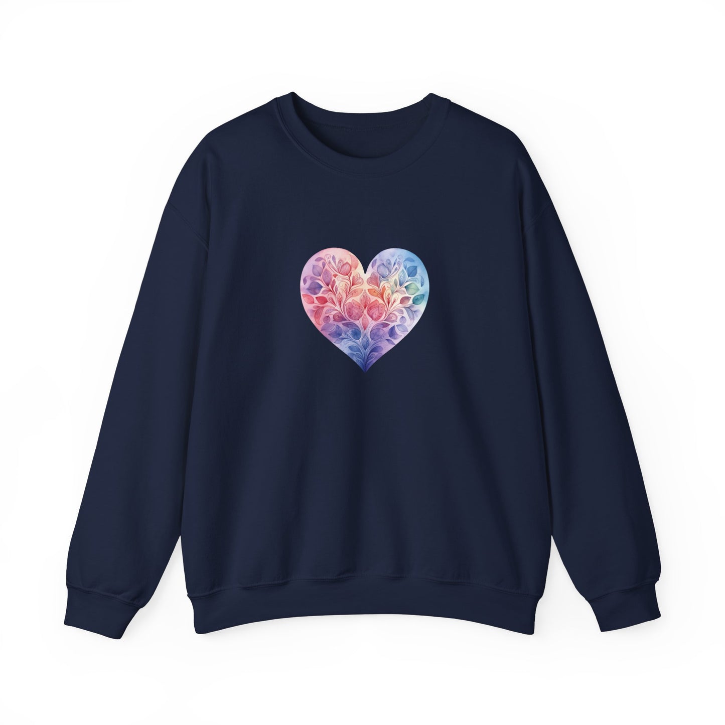 Watercolor Heart Sweatshirt 006