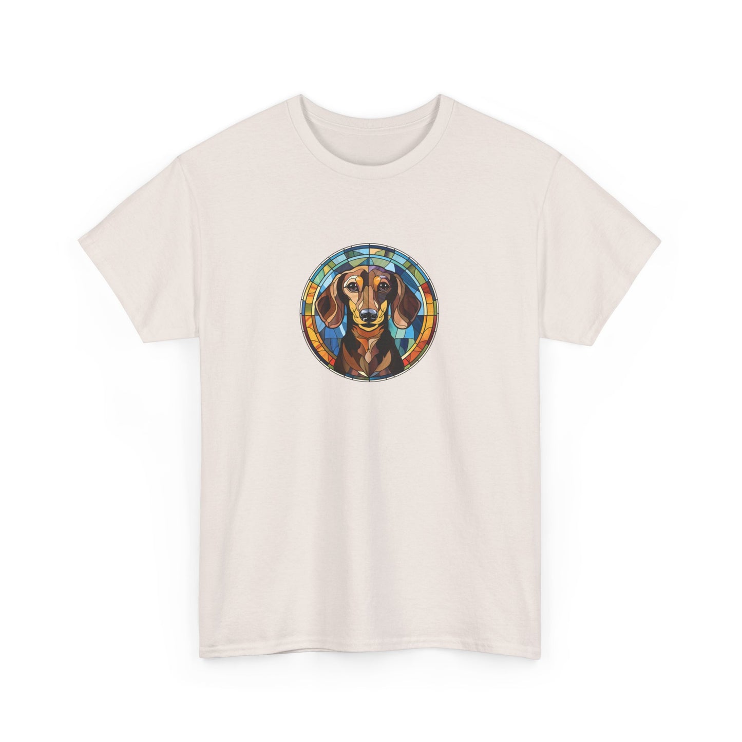 Stained Glass Dachshund Short Sleeve Tee